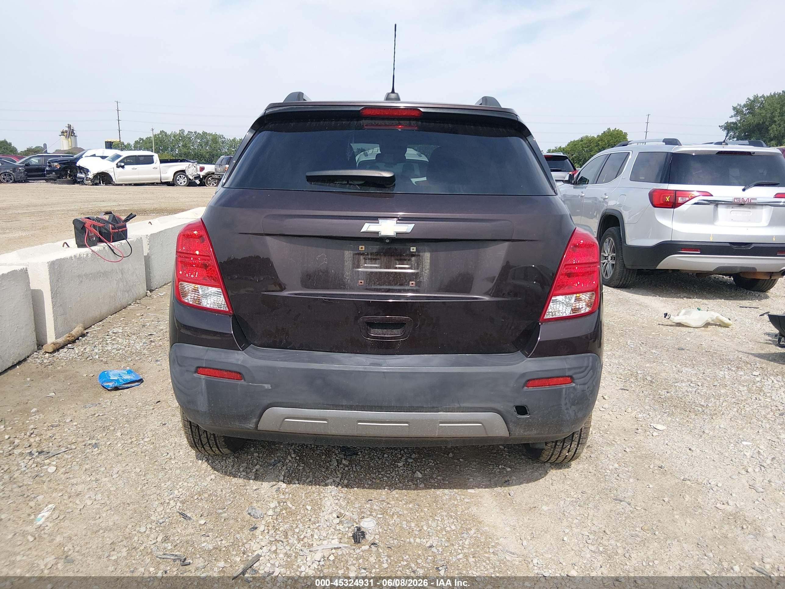 2015 Chevrolet Trax Lt Black vin: KL7CJLSB5FB117139