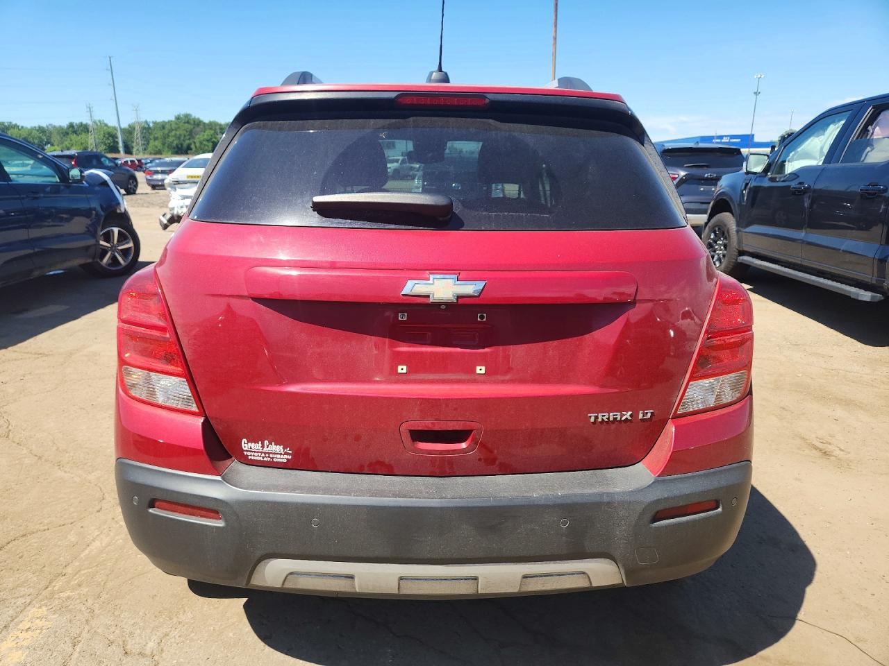 2015 Chevrolet Trax 1lt Red vin: KL7CJLSB5FB185814