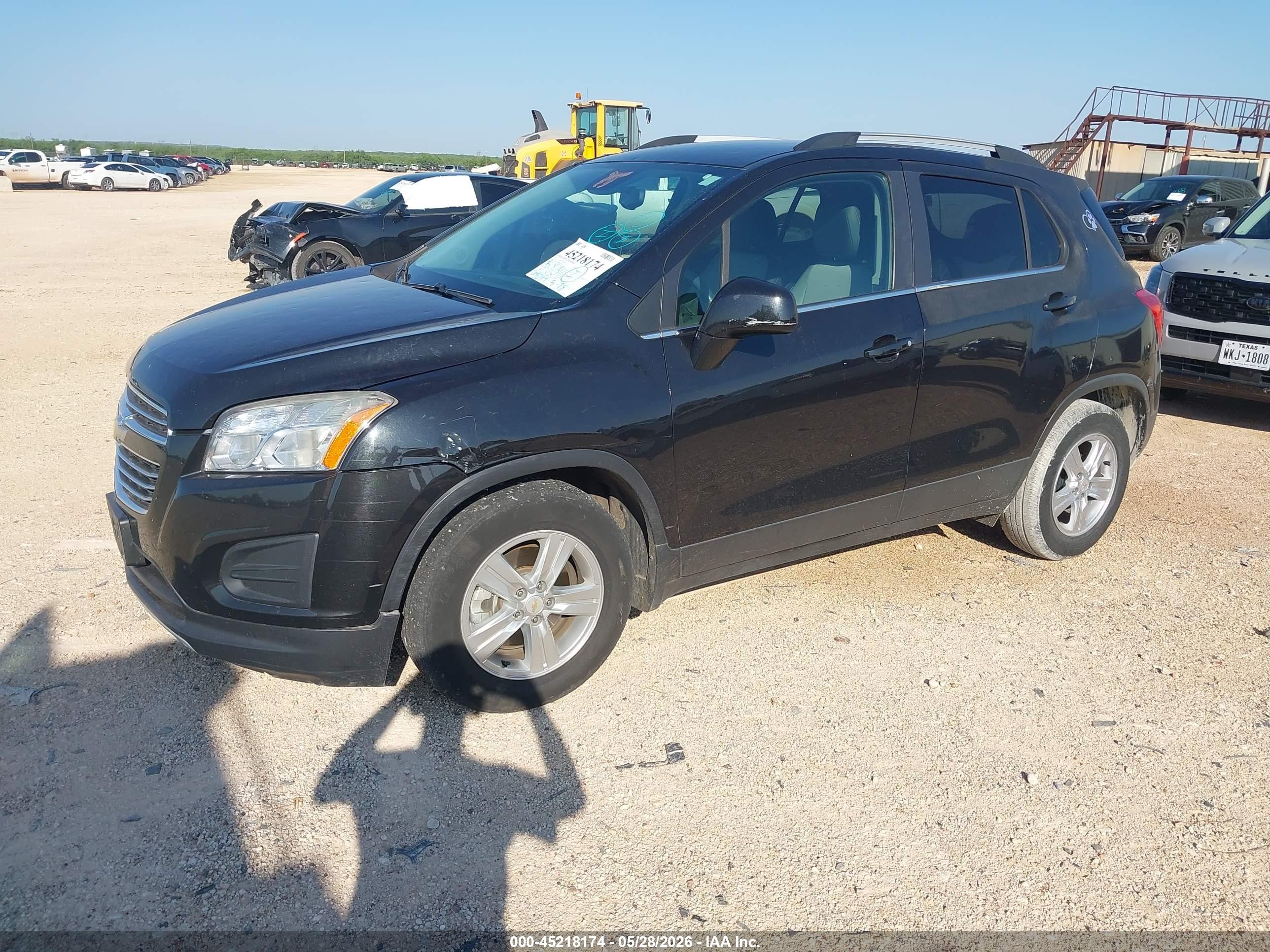 2015 Chevrolet Trax Lt Black vin: KL7CJLSB6FB063561