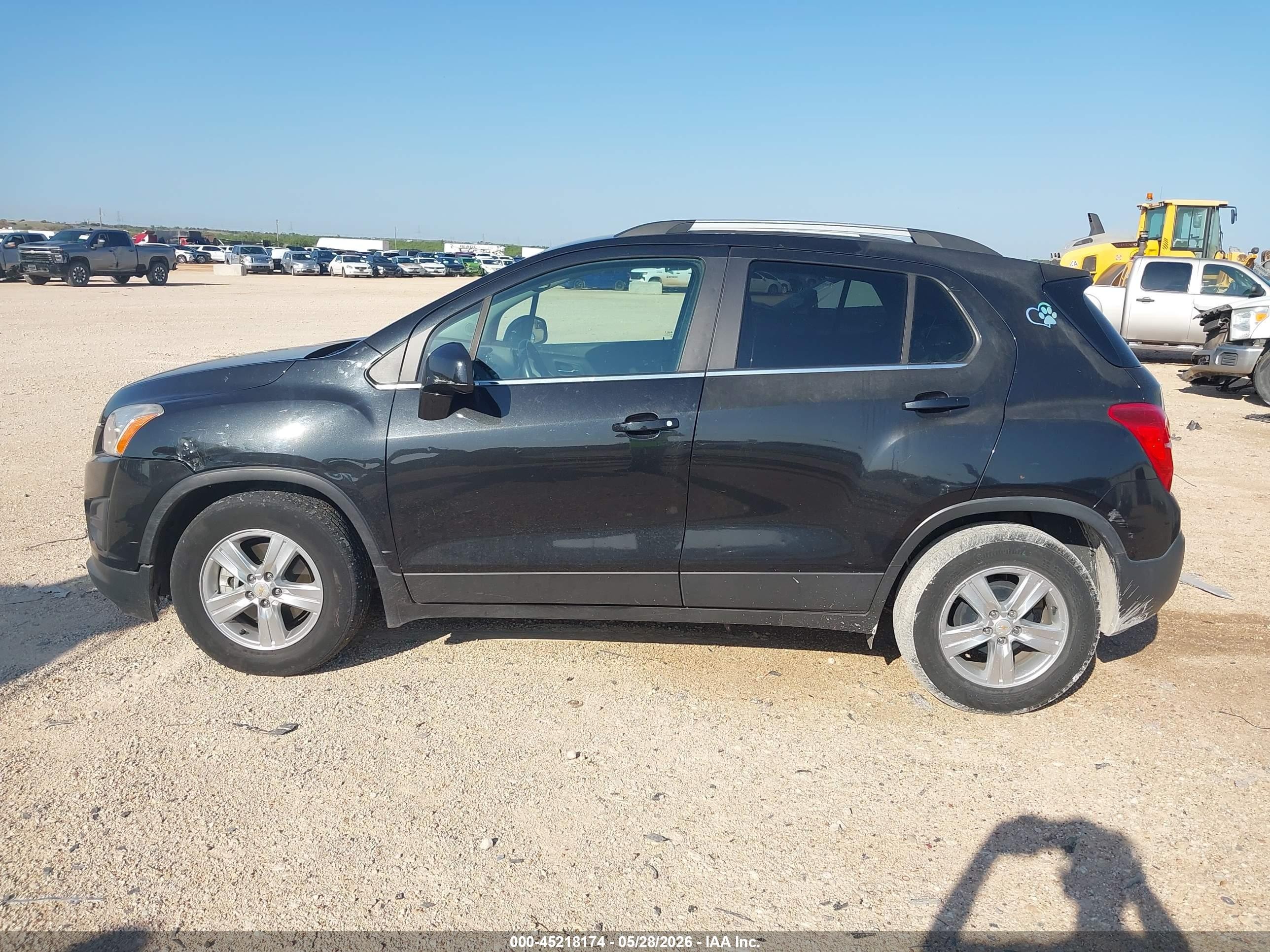 2015 Chevrolet Trax Lt Black vin: KL7CJLSB6FB063561