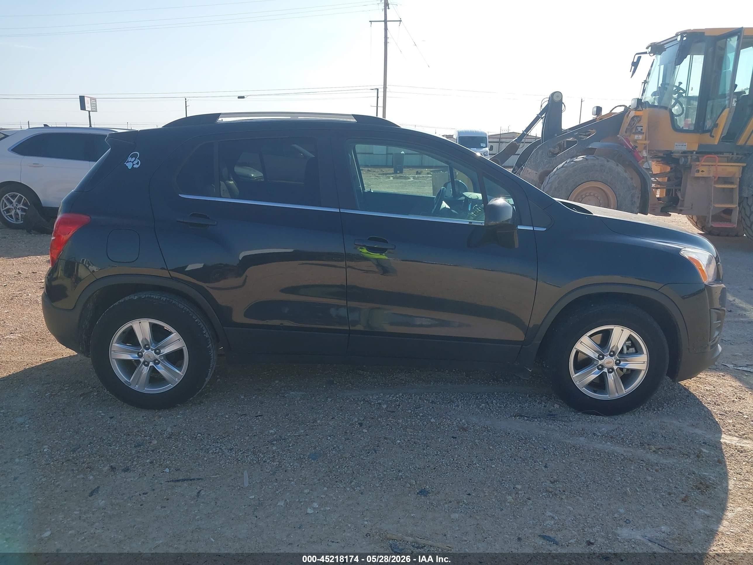 2015 Chevrolet Trax Lt Black vin: KL7CJLSB6FB063561