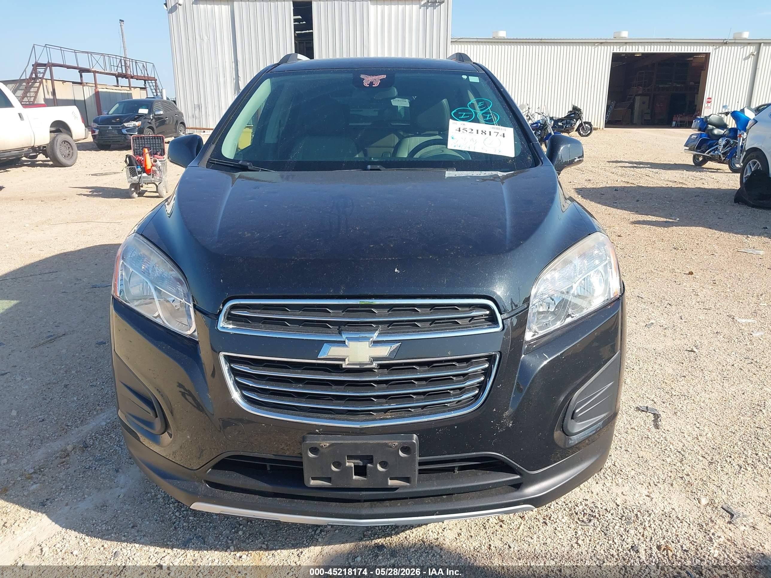 2015 Chevrolet Trax Lt Black vin: KL7CJLSB6FB063561