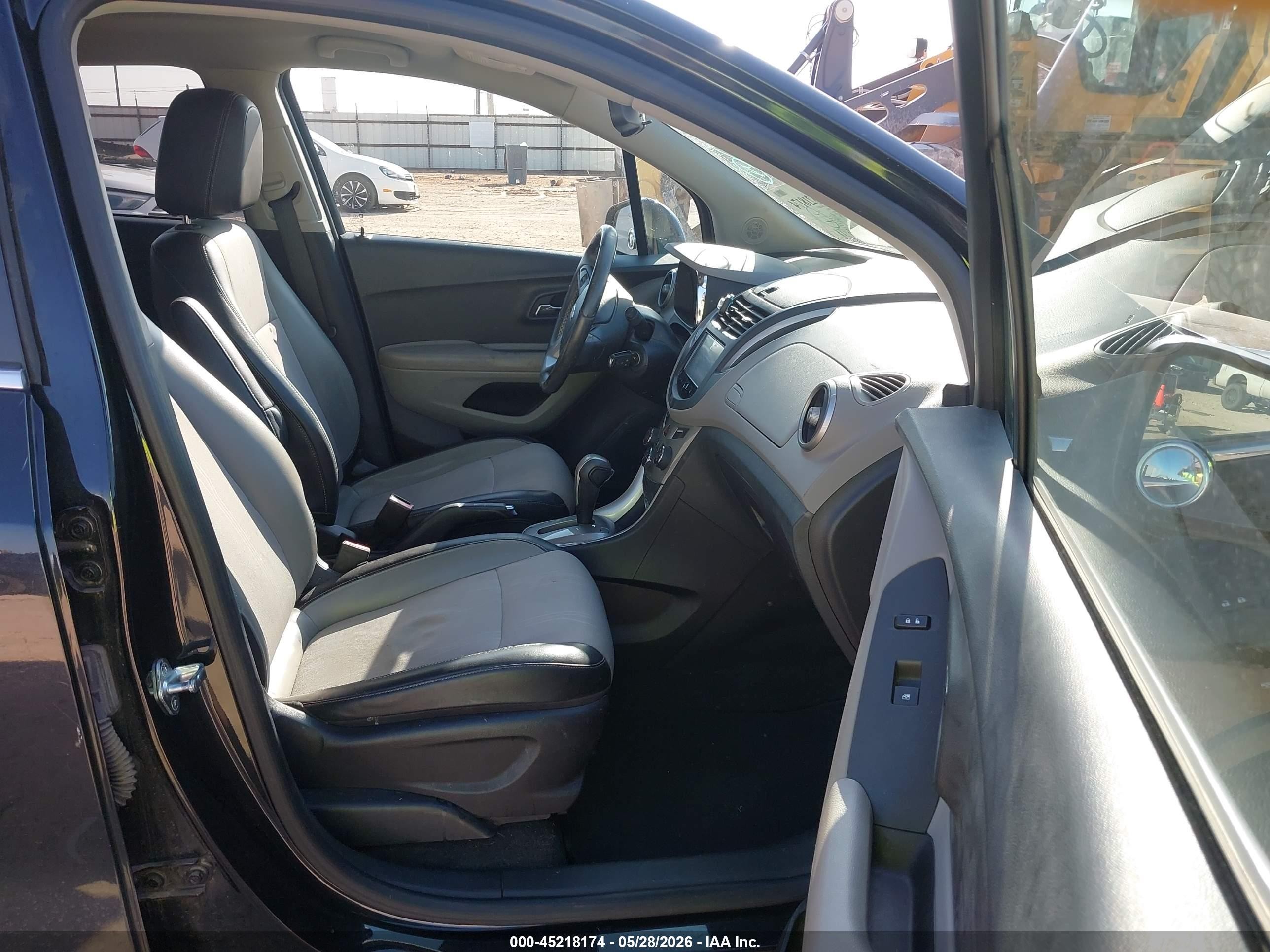 2015 Chevrolet Trax Lt Black vin: KL7CJLSB6FB063561