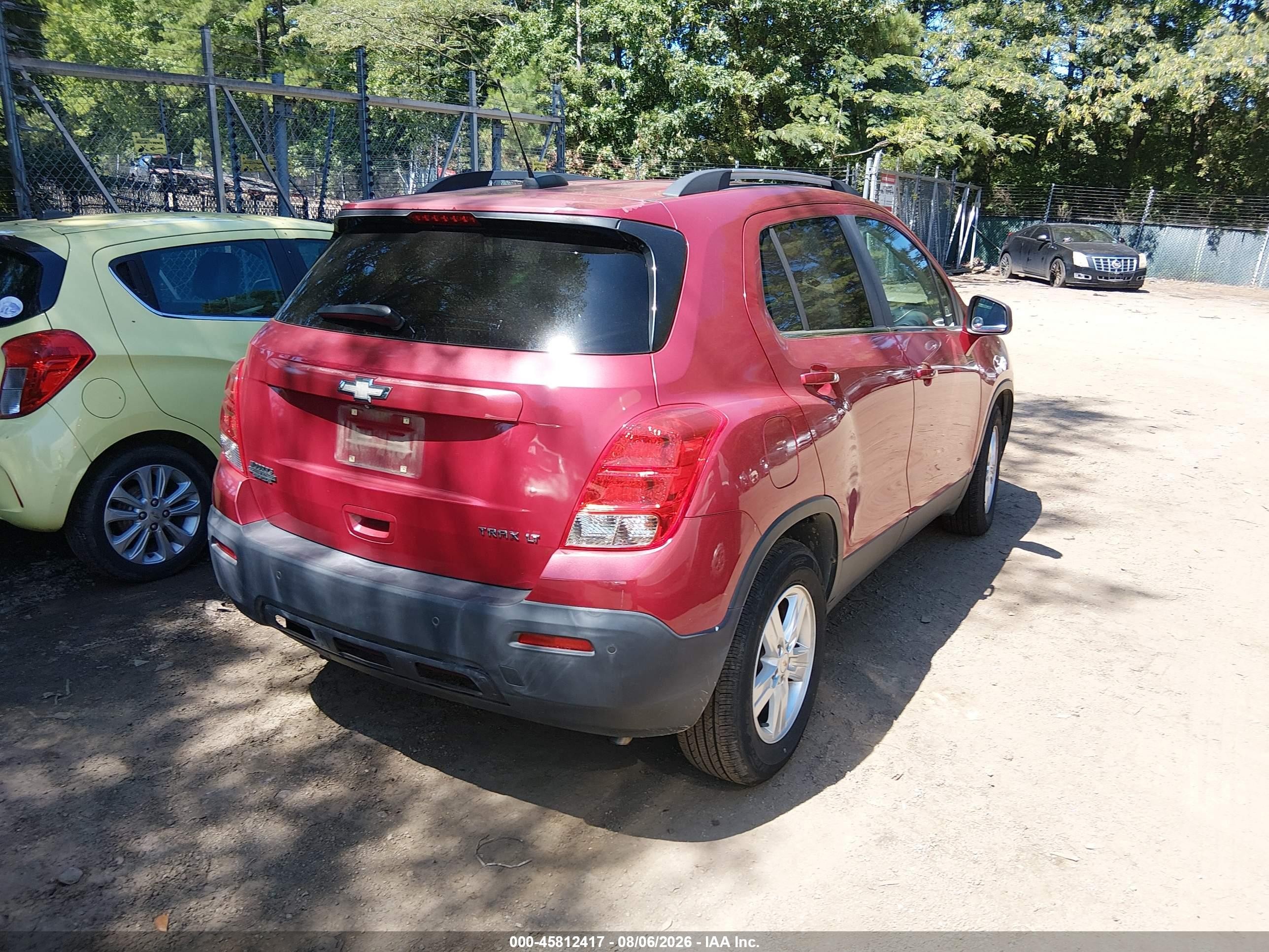 2015 Chevrolet Trax Lt Red vin: KL7CJLSB6FB139330