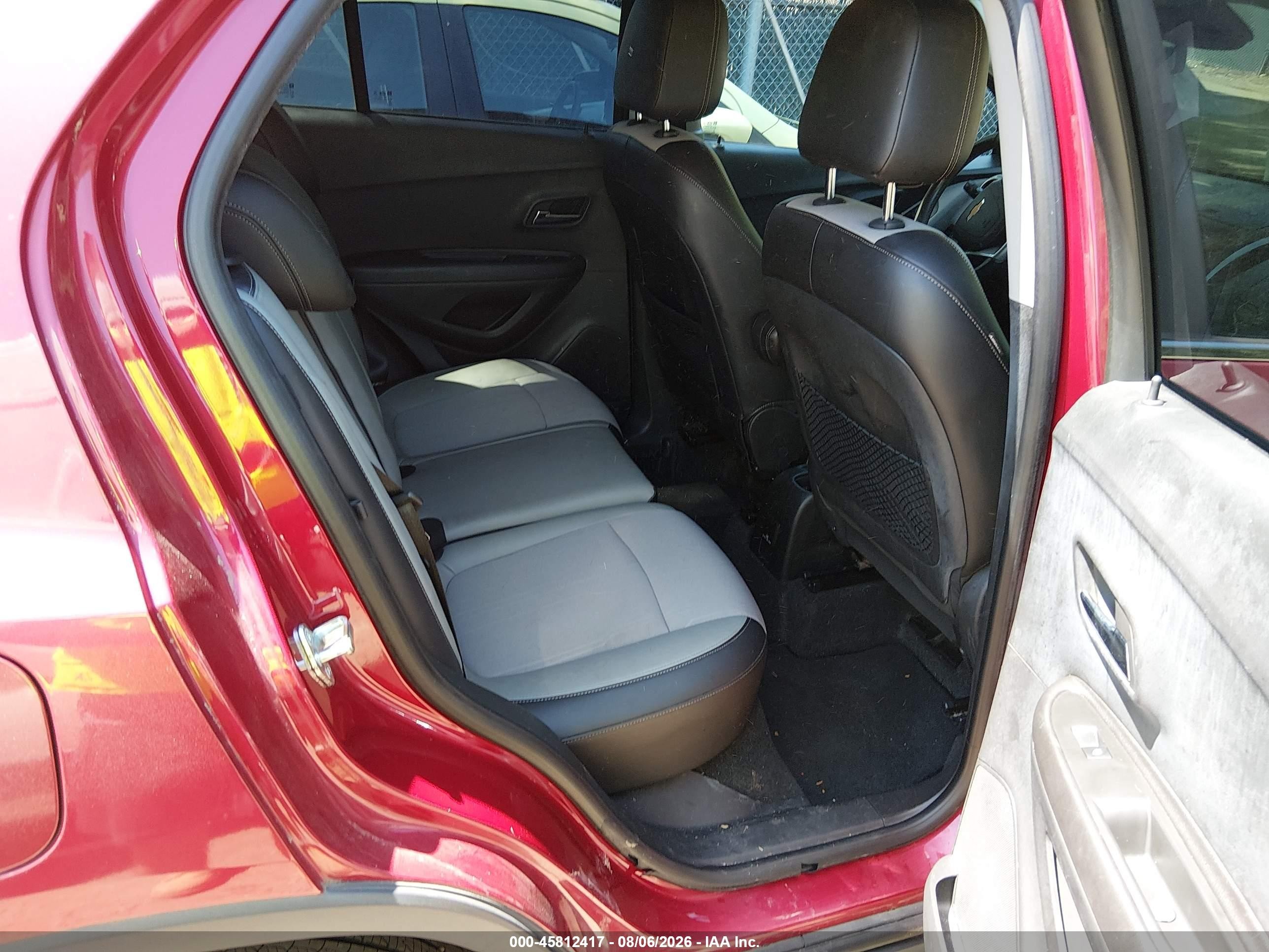 2015 Chevrolet Trax Lt Red vin: KL7CJLSB6FB139330