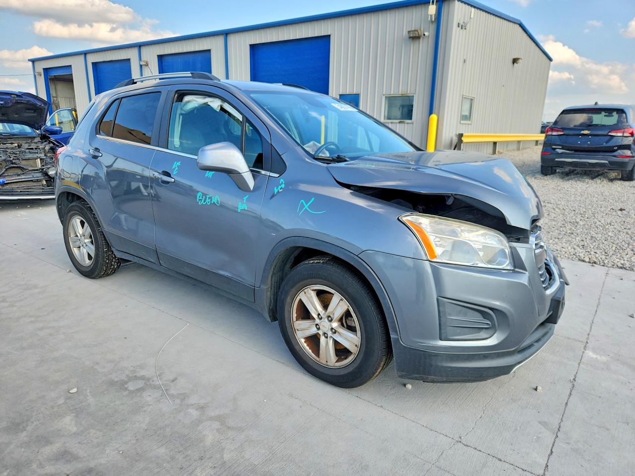 2015 Chevrolet Trax 1lt Gray vin: KL7CJLSB6FB197146