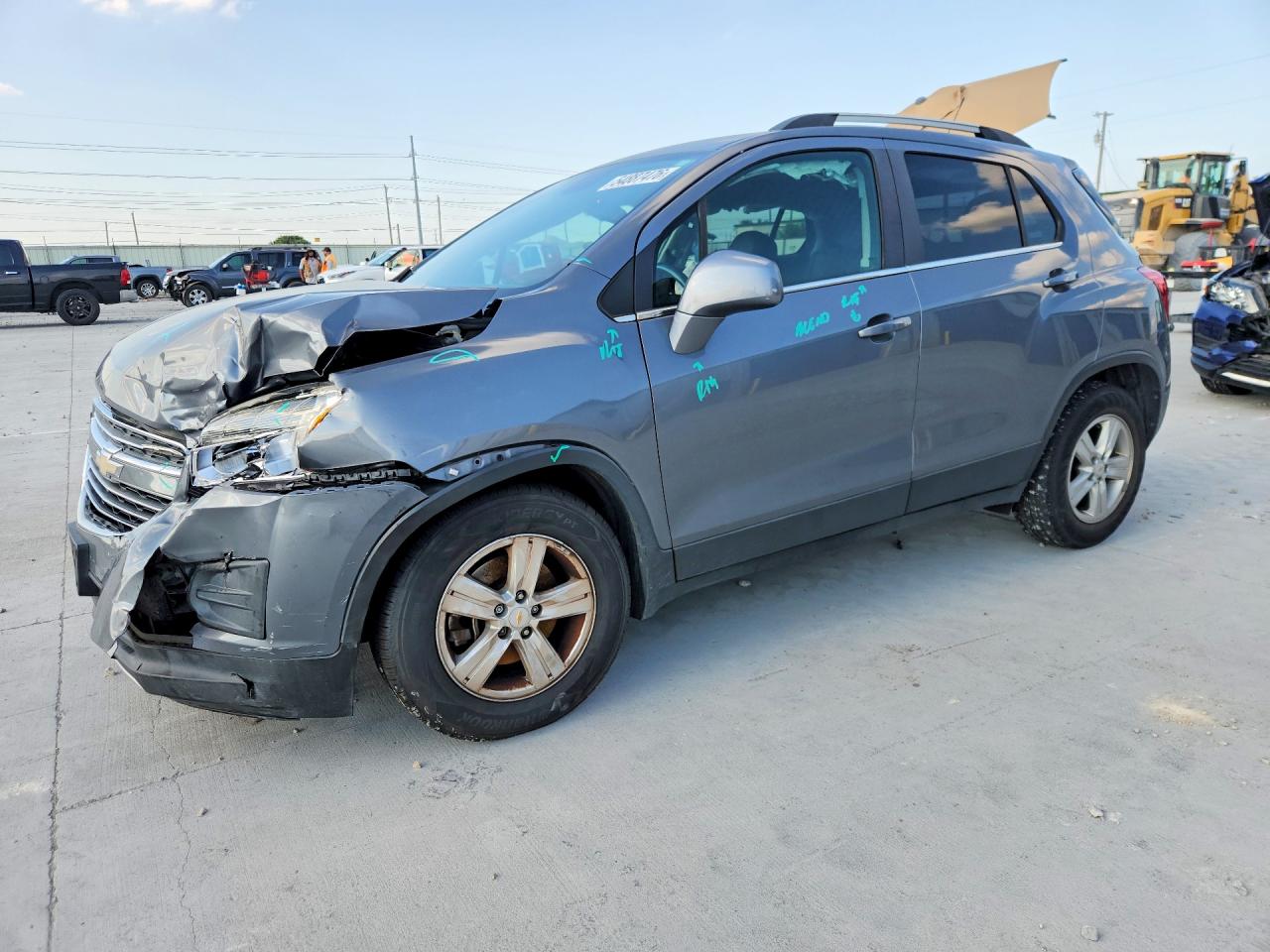 2015 Chevrolet Trax 1lt Gray vin: KL7CJLSB6FB197146