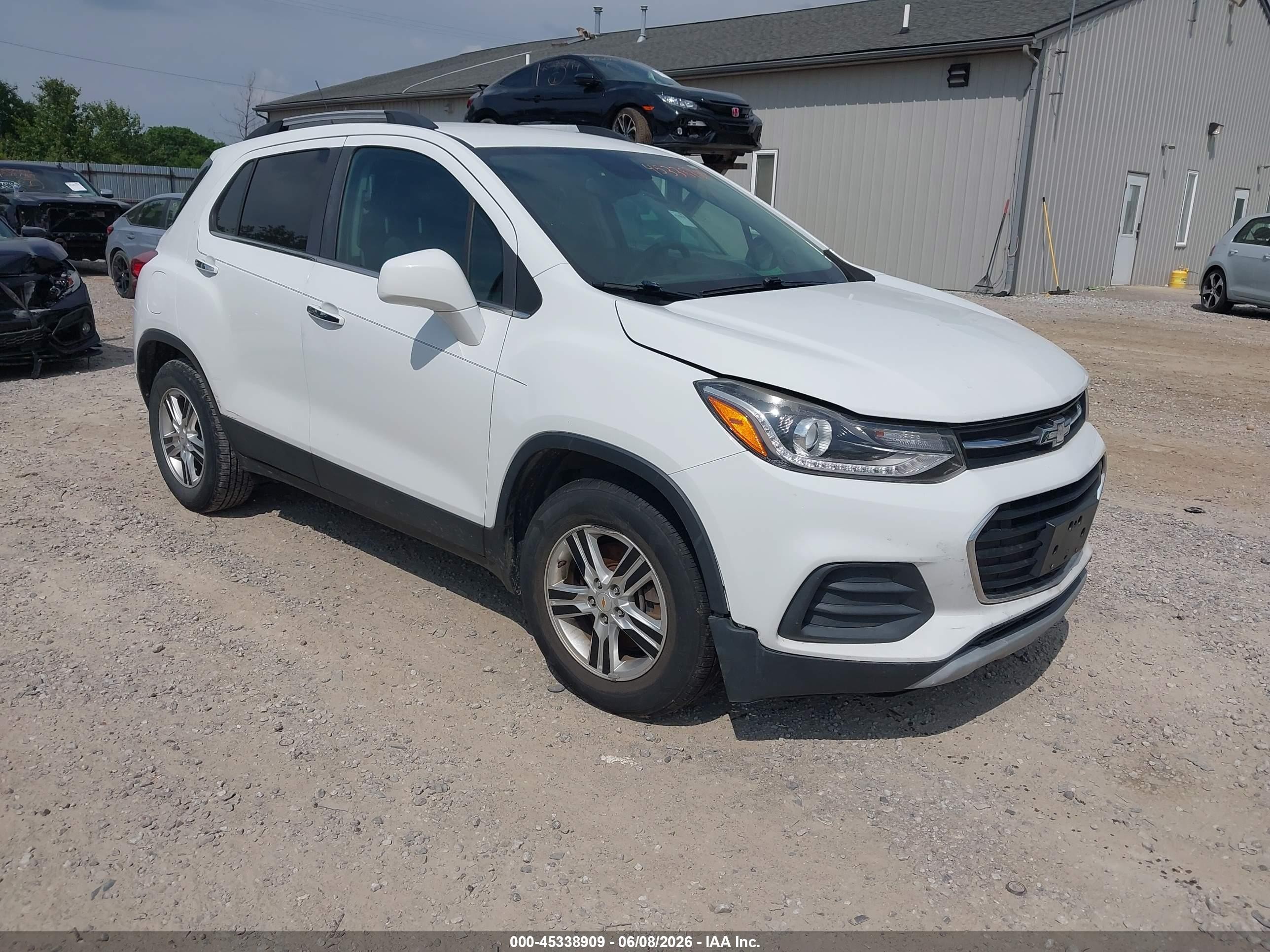 2017 Chevrolet Trax Lt White vin: KL7CJLSB6HB197778