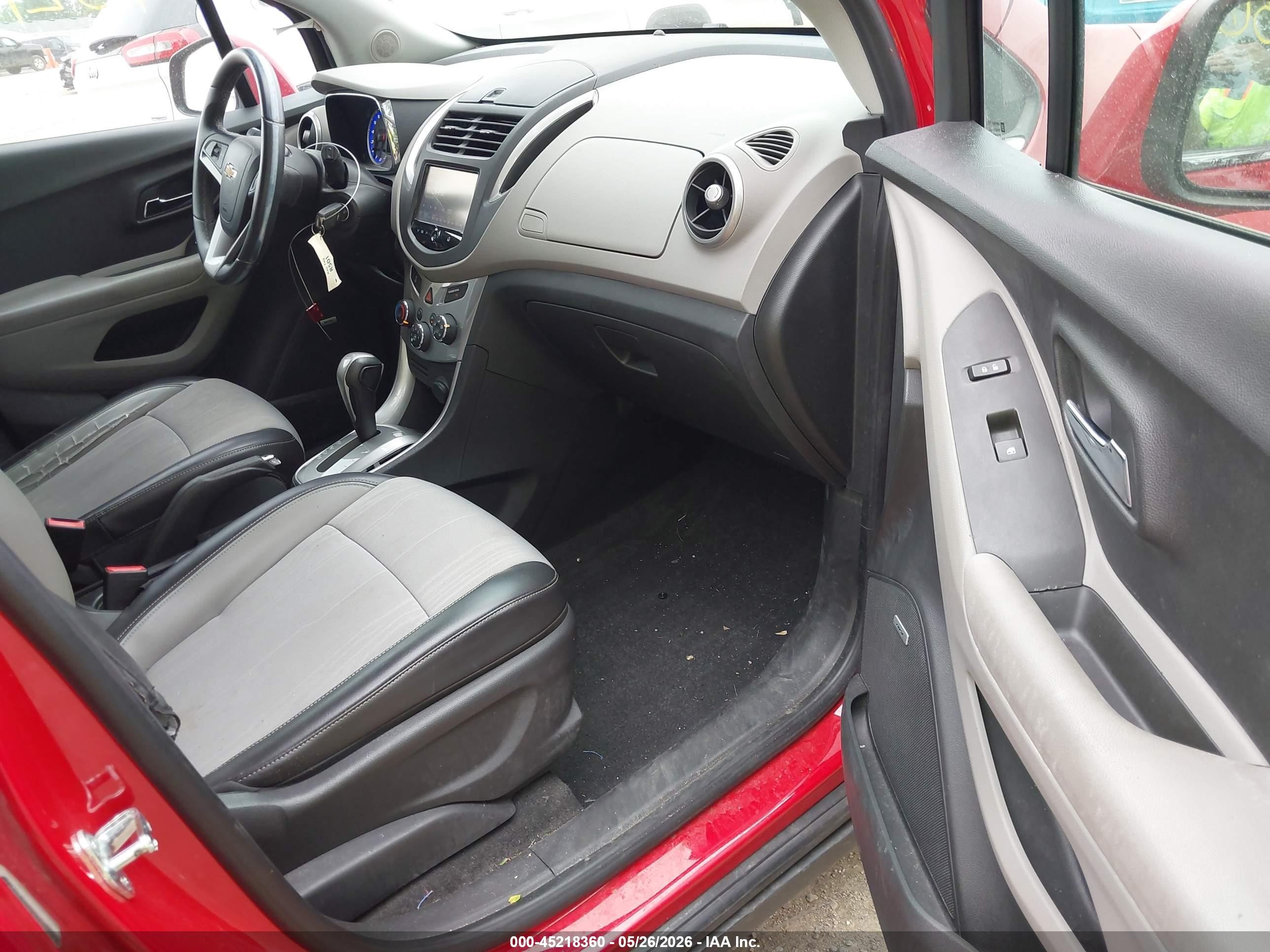 2015 Chevrolet Trax Lt Red vin: KL7CJLSB7FB114730