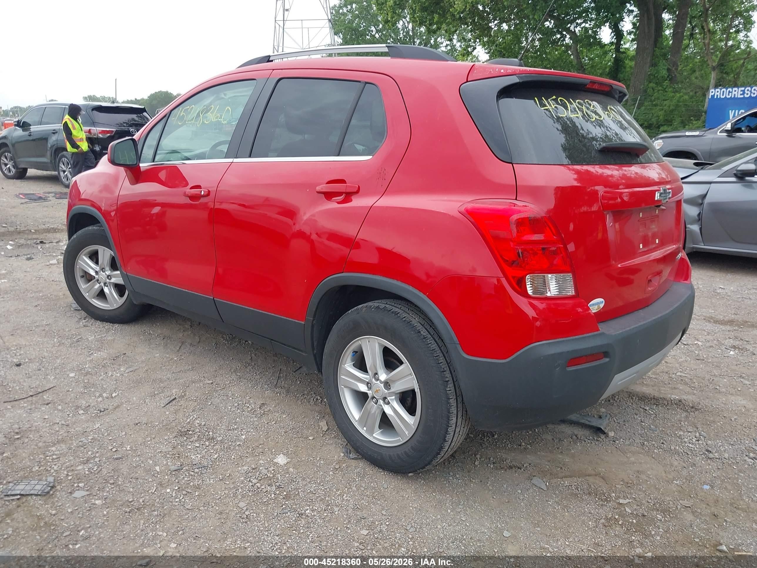 2015 Chevrolet Trax Lt Red vin: KL7CJLSB7FB114730