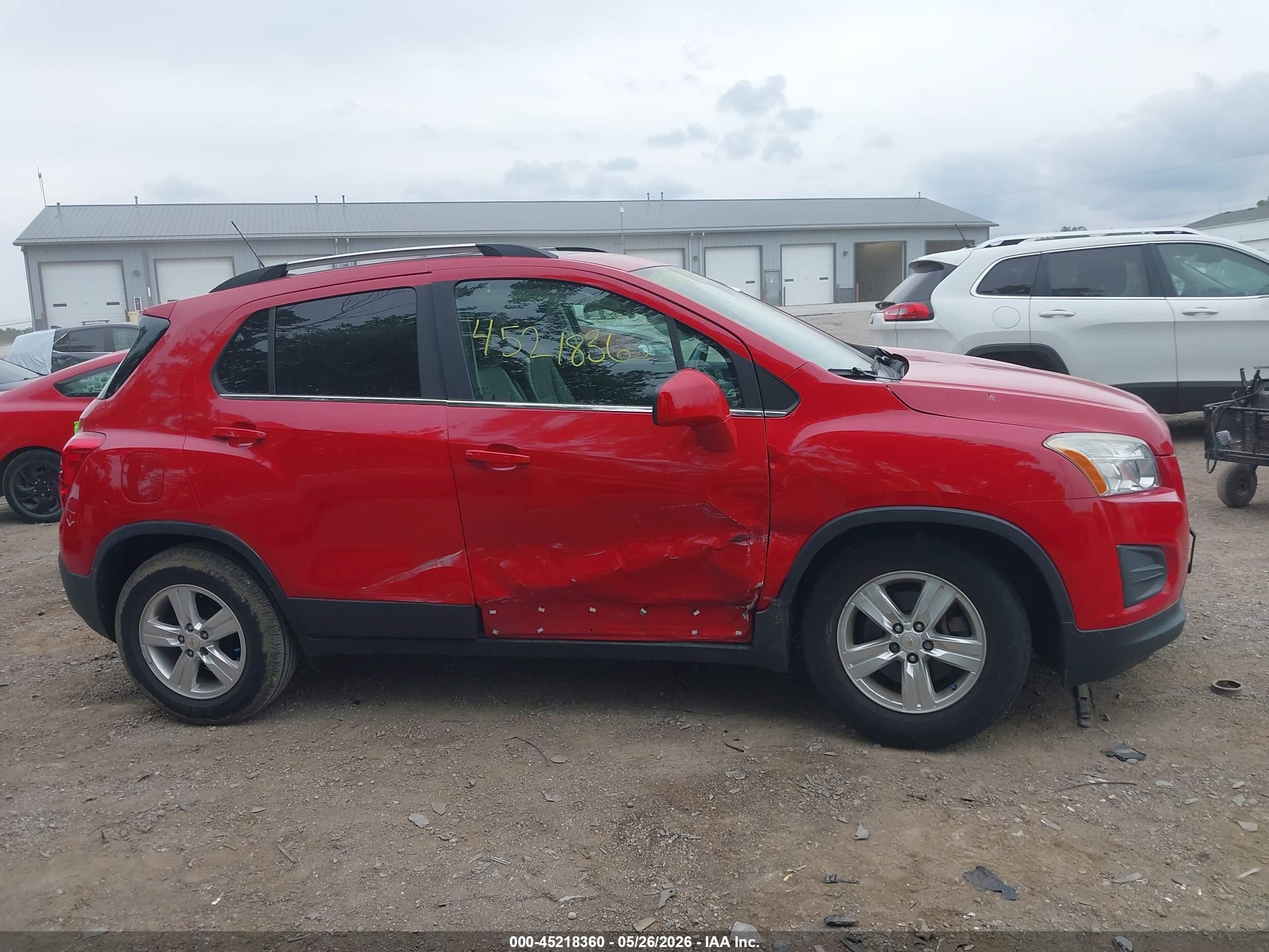 2015 Chevrolet Trax Lt Red vin: KL7CJLSB7FB114730