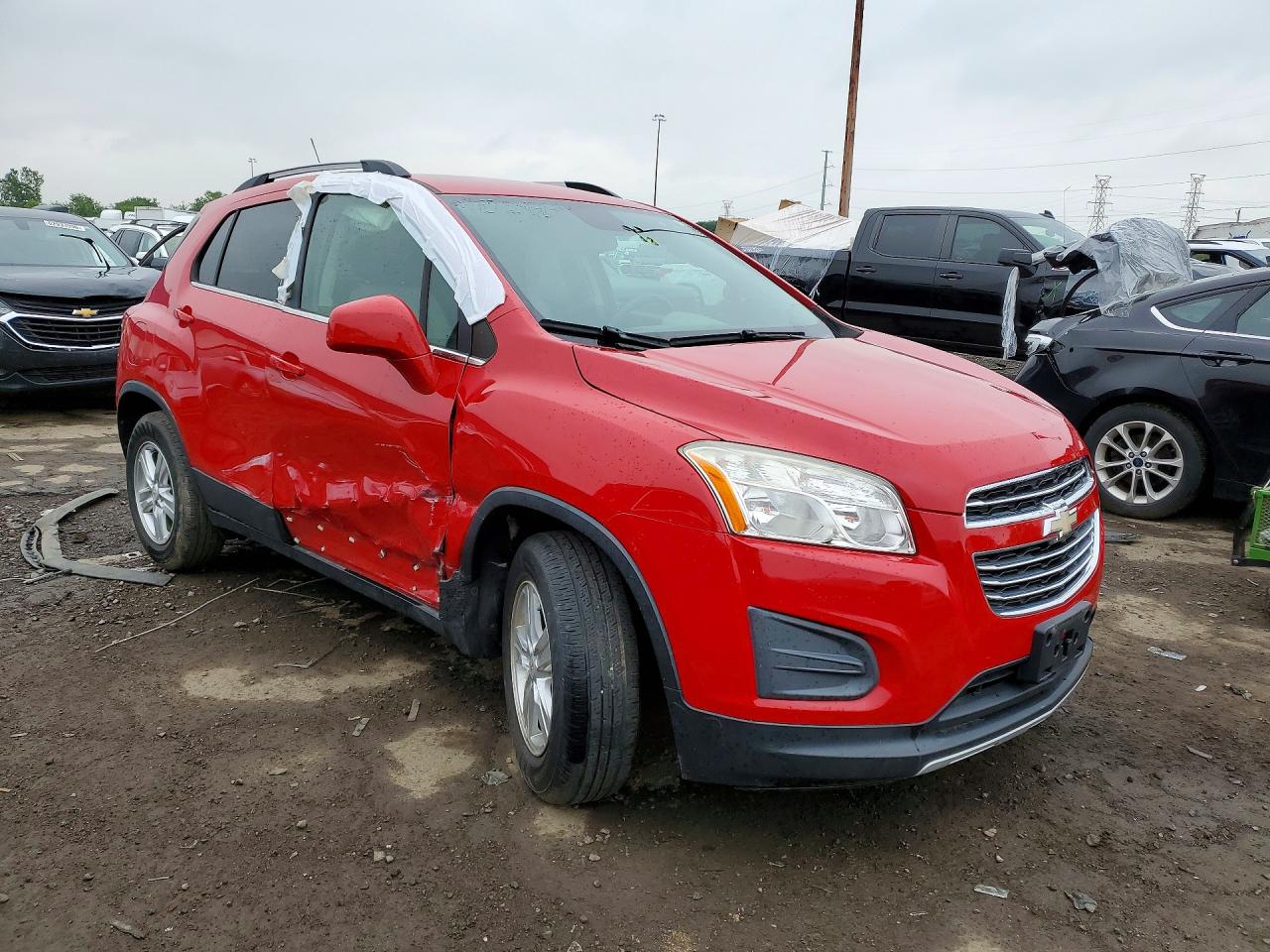 2015 Chevrolet Trax 1lt Red vin: KL7CJLSB7FB114730