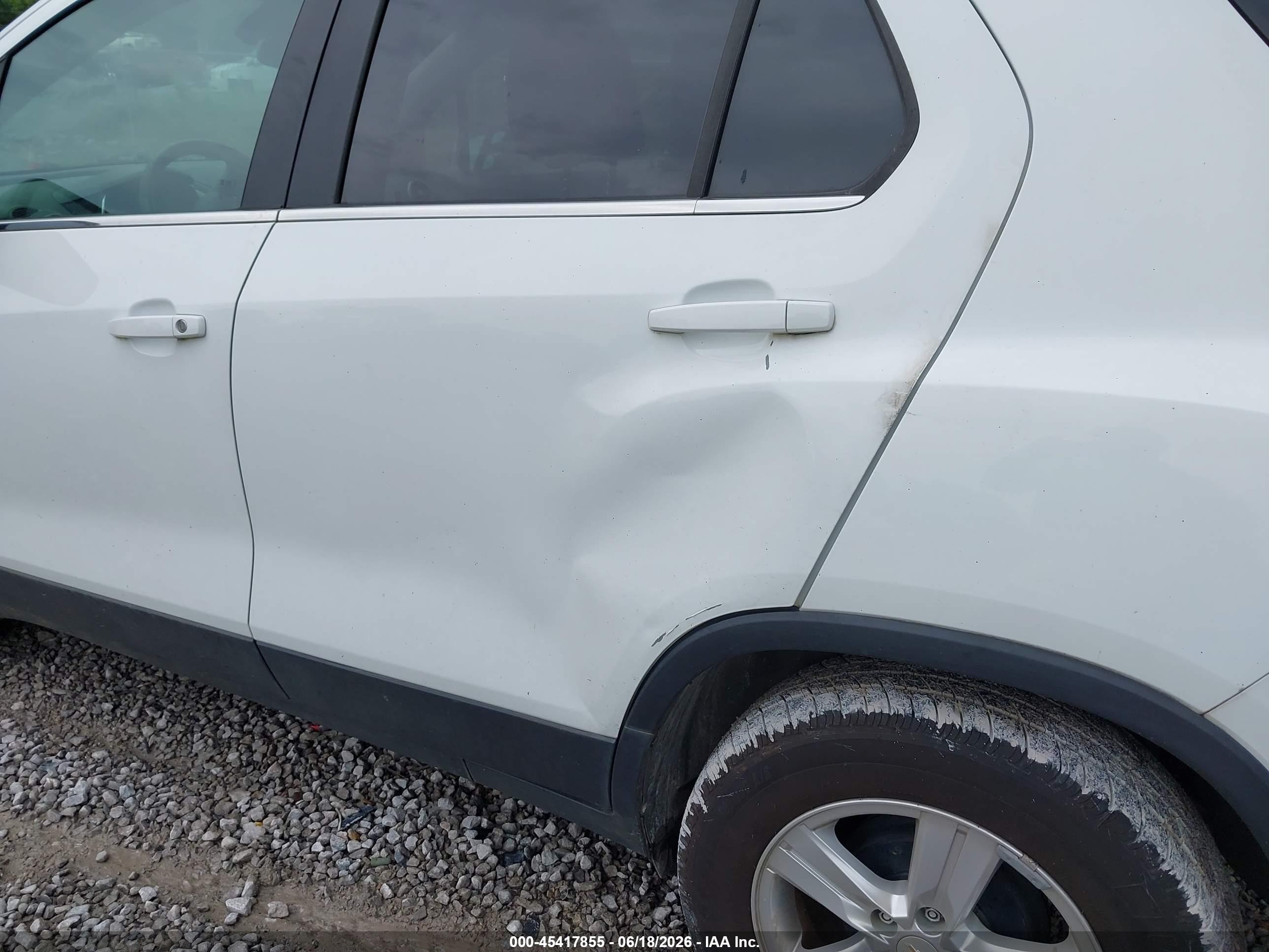 2015 Chevrolet Trax Lt White vin: KL7CJLSB8FB254236