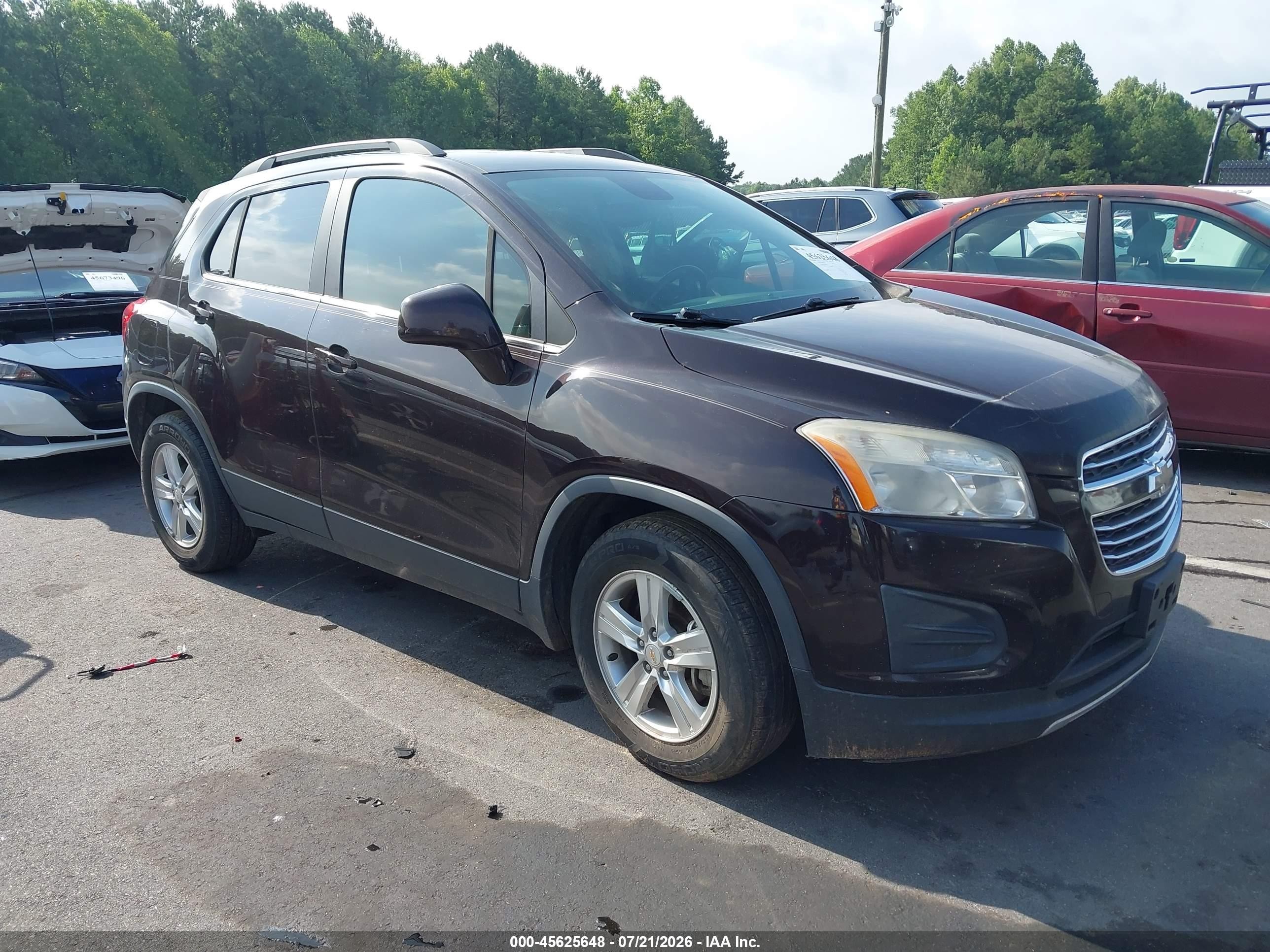 2015 Chevrolet Trax Lt Purple vin: KL7CJLSB9FB108864