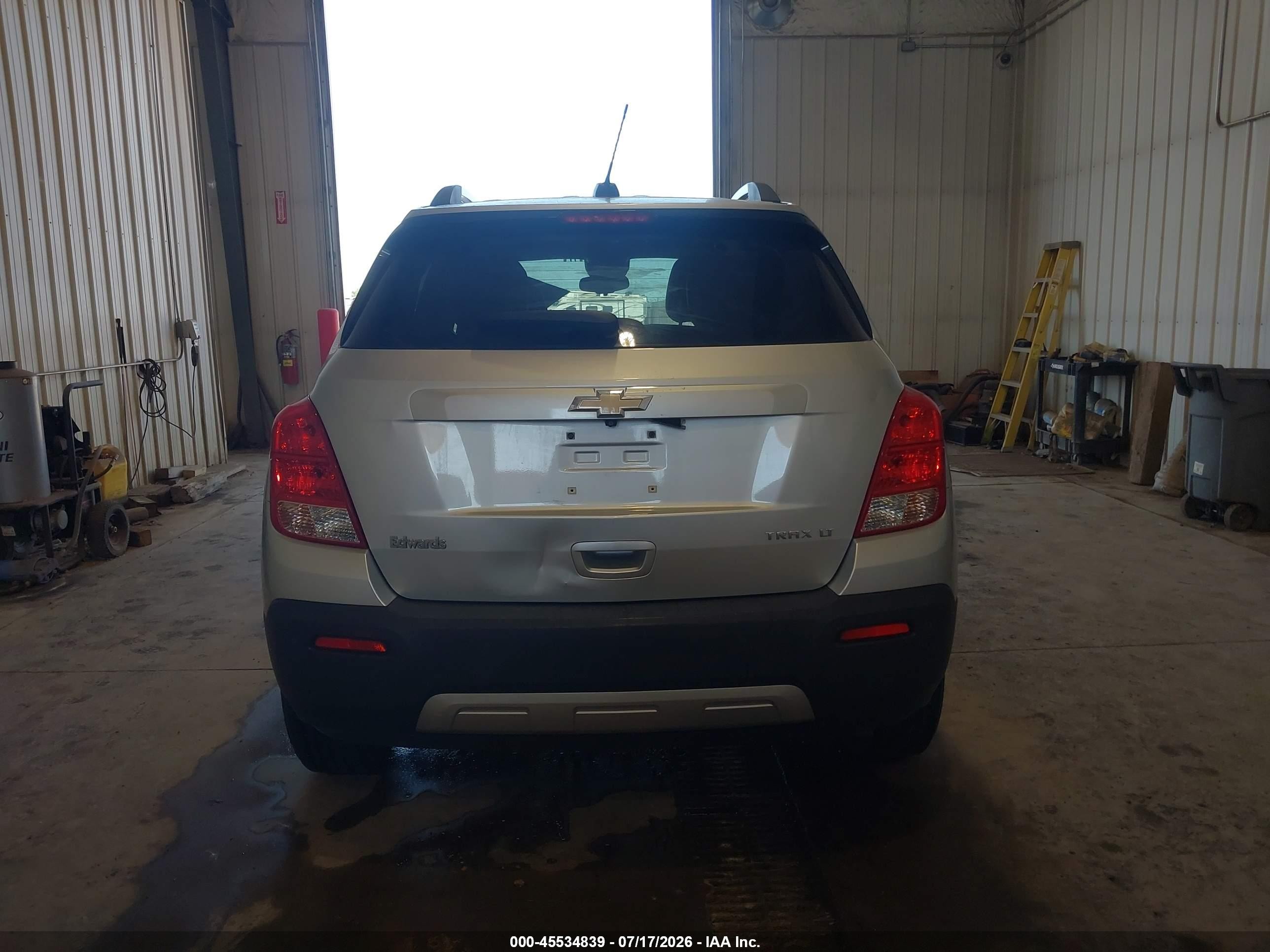 2015 Chevrolet Trax Lt Silver vin: KL7CJLSB9FB143811