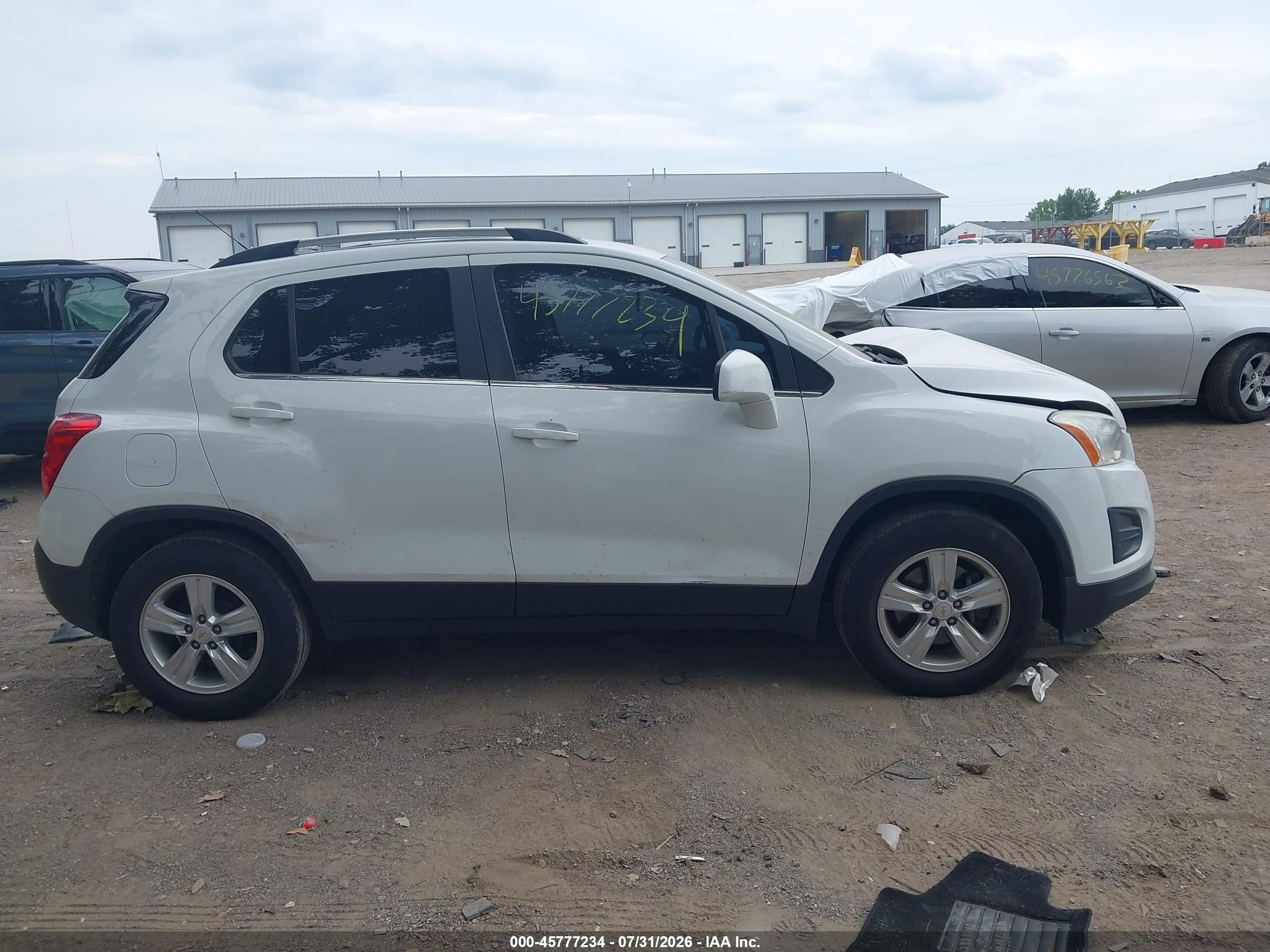 2015 Chevrolet Trax Lt Белый vin: KL7CJLSB9FB158776