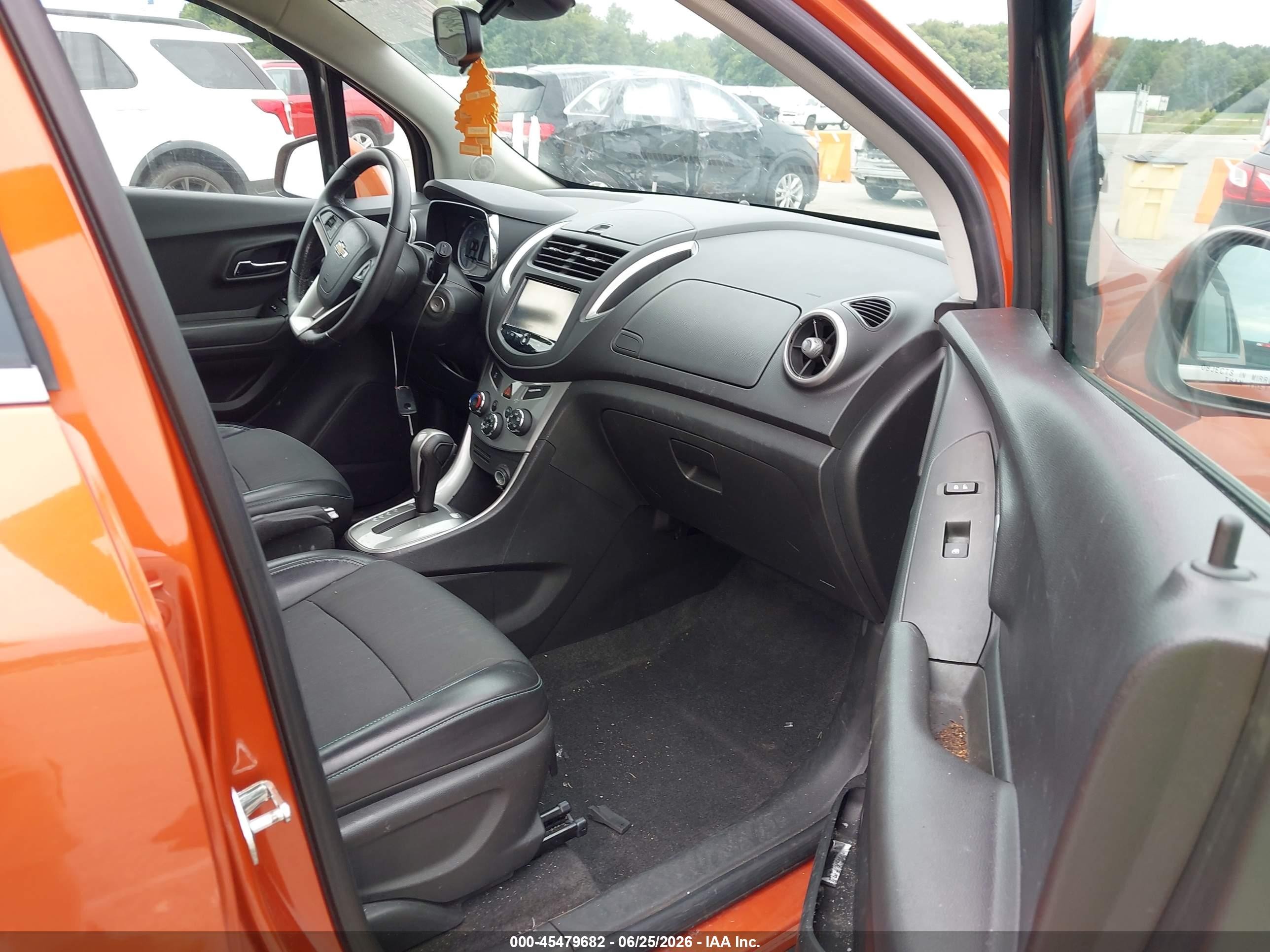 2015 Chevrolet Trax Lt Orange vin: KL7CJLSBXFB063871