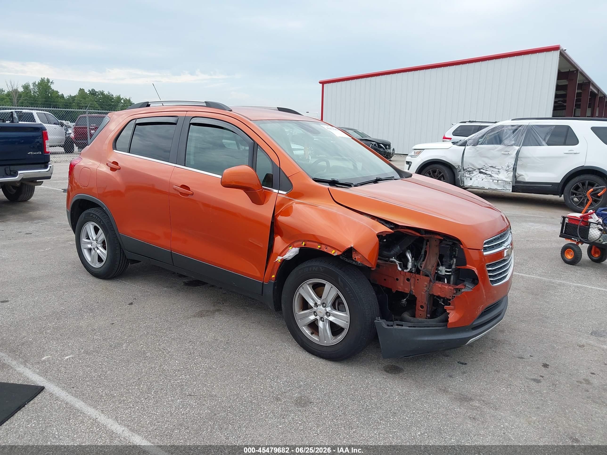 2015 Chevrolet Trax Lt Orange vin: KL7CJLSBXFB063871