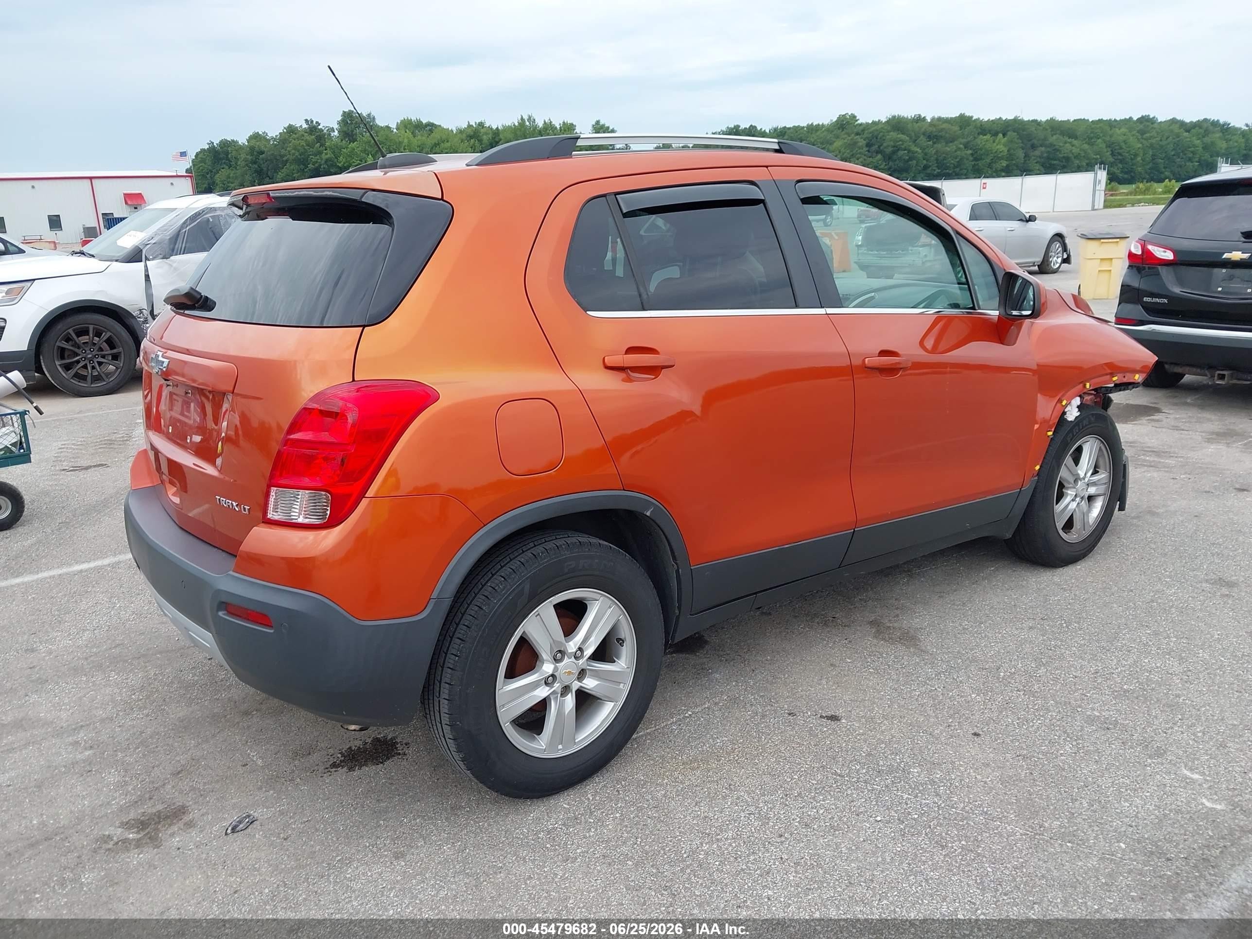 2015 Chevrolet Trax Lt Orange vin: KL7CJLSBXFB063871