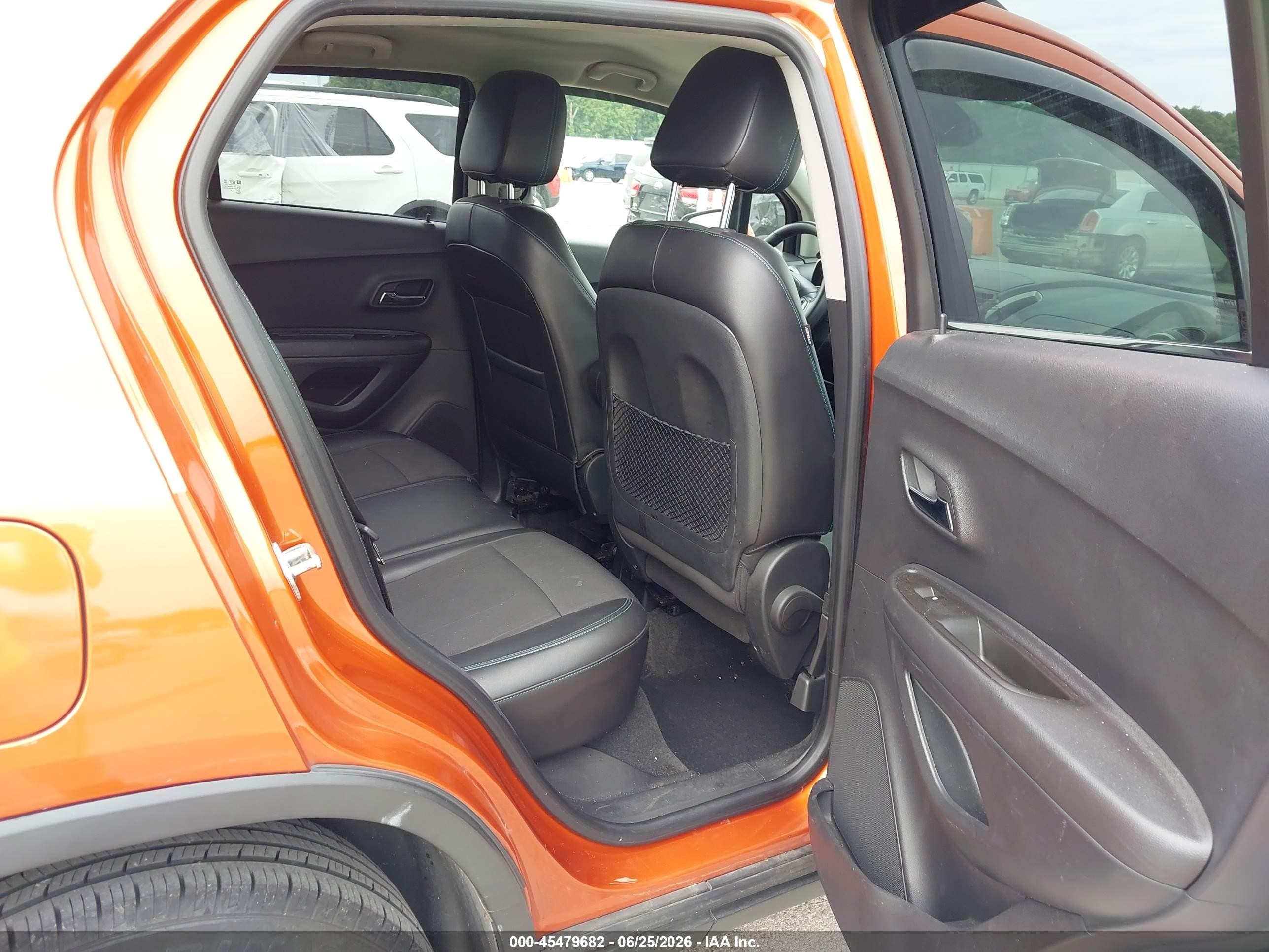 2015 Chevrolet Trax Lt Orange vin: KL7CJLSBXFB063871