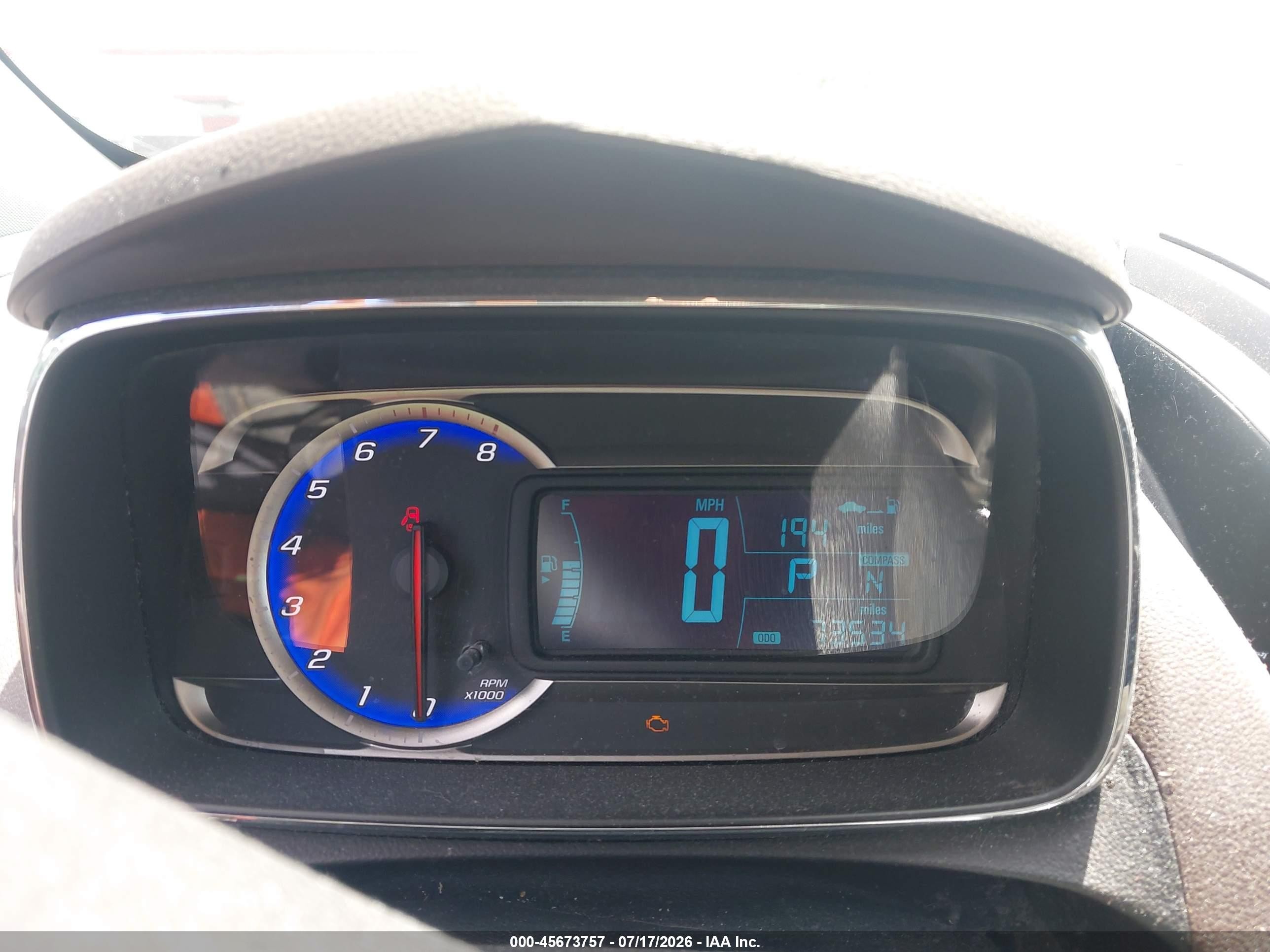 2015 Chevrolet Trax Lt Orange vin: KL7CJLSBXFB202171