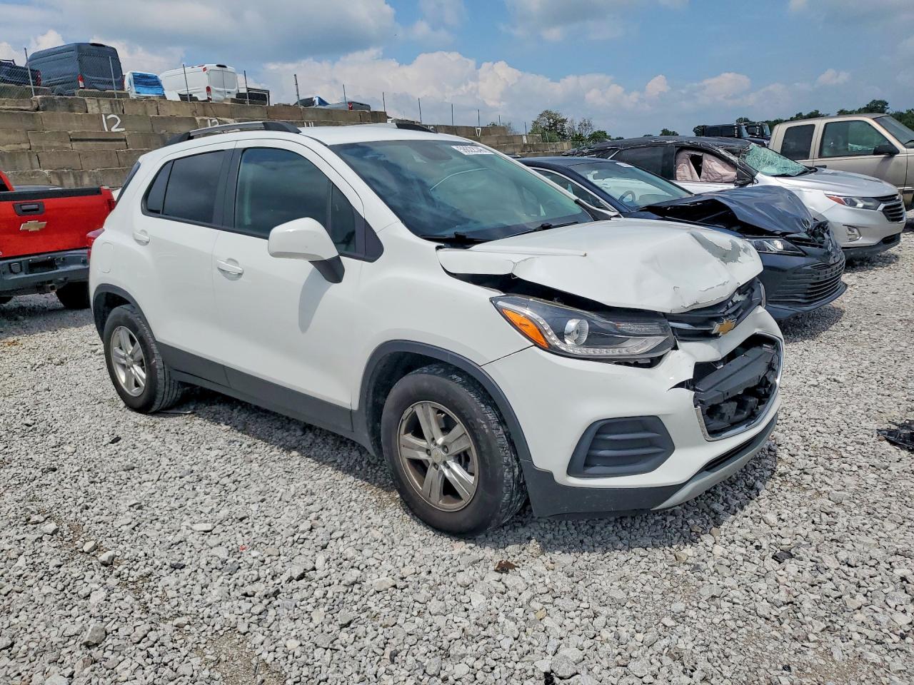 2022 Chevrolet Trax 1lt White vin: KL7CJLSM4NB508282
