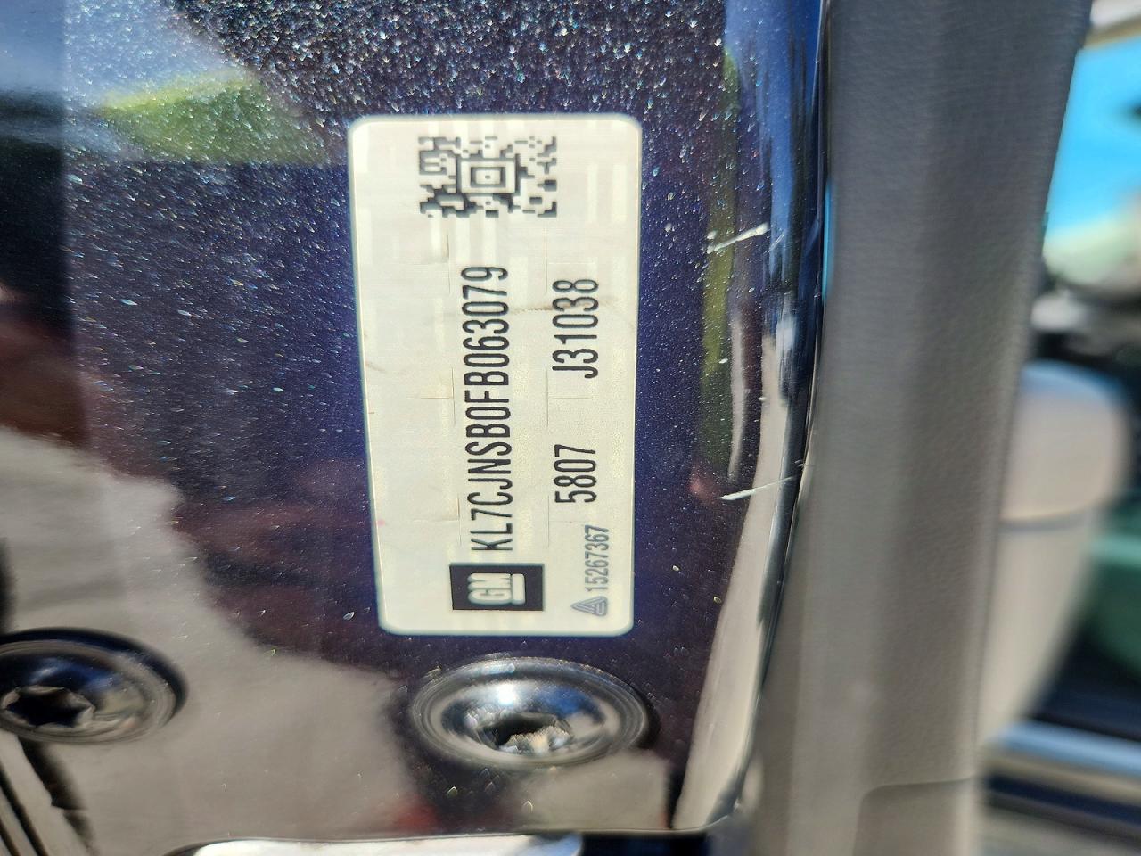 2015 Chevrolet Trax Ltz Черный vin: KL7CJNSB0FB063079