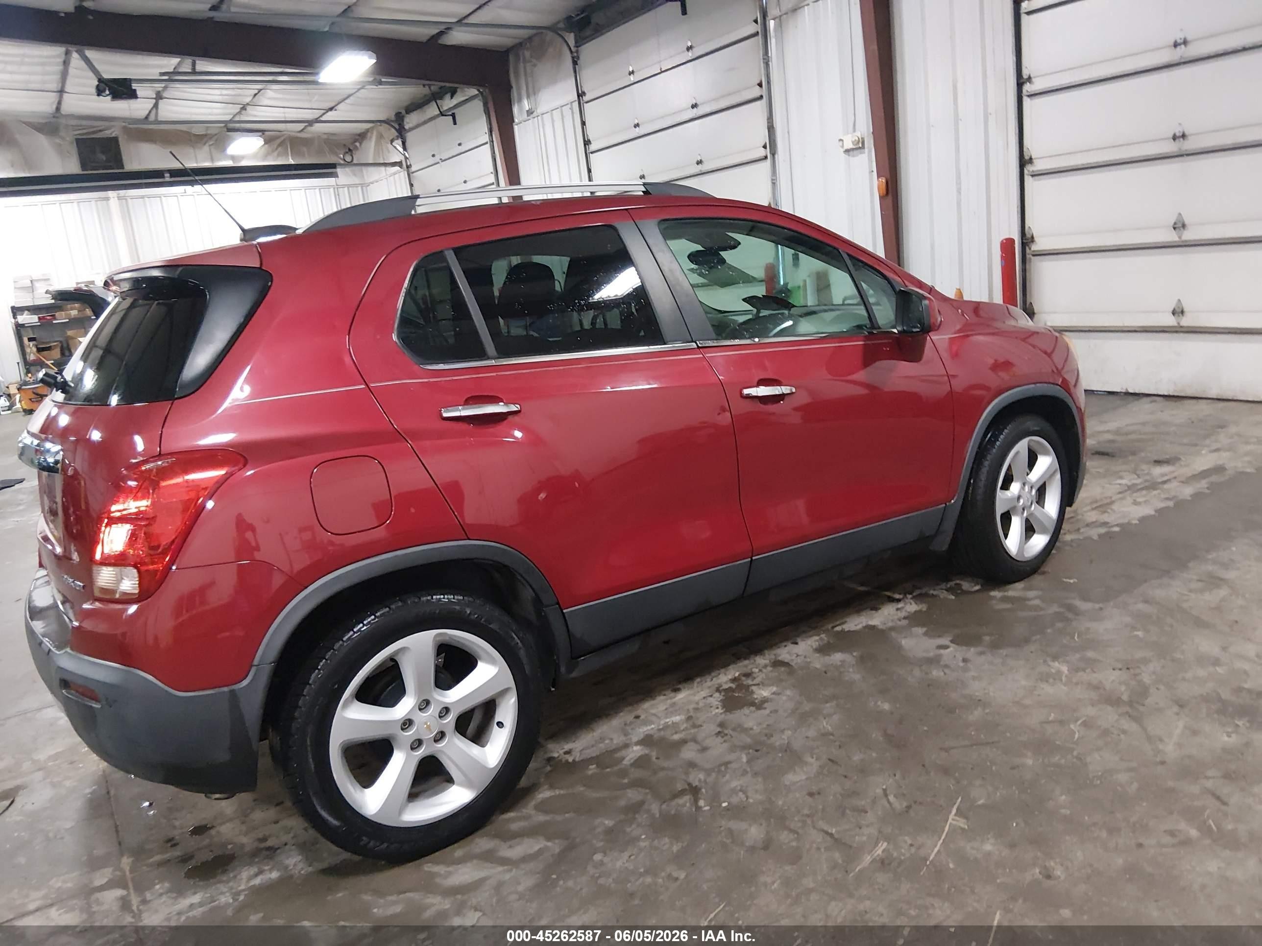 2015 Chevrolet Trax Ltz Red vin: KL7CJNSB1FB054763