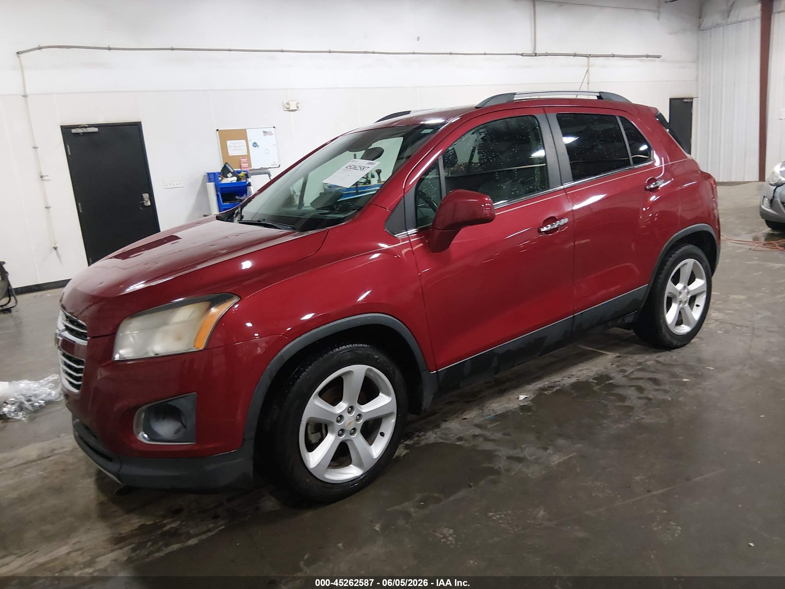 2015 Chevrolet Trax Ltz Red vin: KL7CJNSB1FB054763