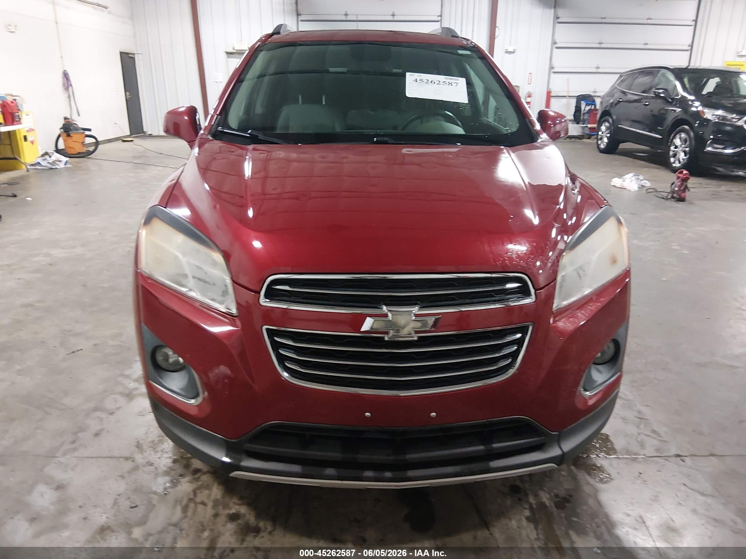 2015 Chevrolet Trax Ltz Red vin: KL7CJNSB1FB054763