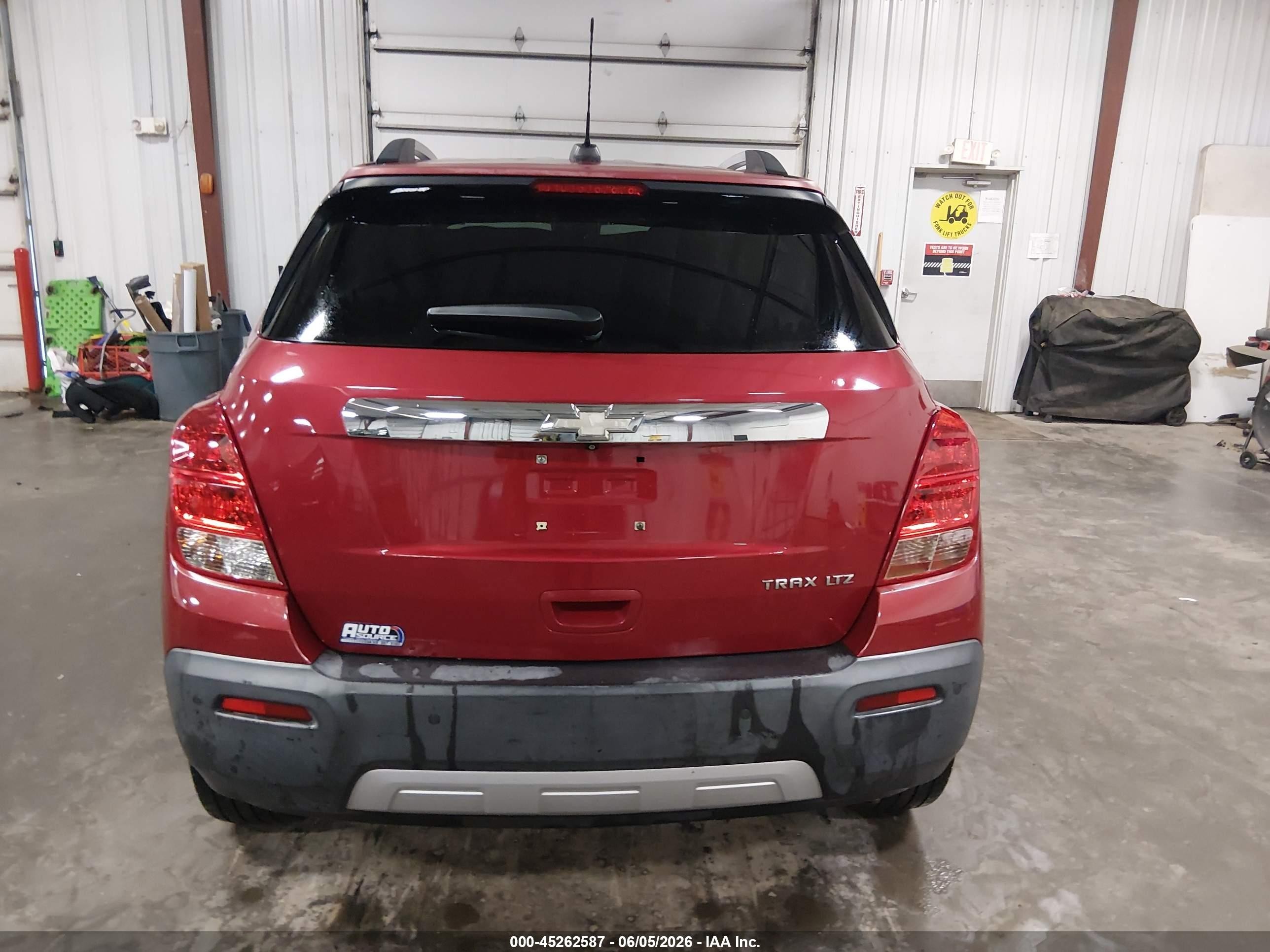 2015 Chevrolet Trax Ltz Red vin: KL7CJNSB1FB054763