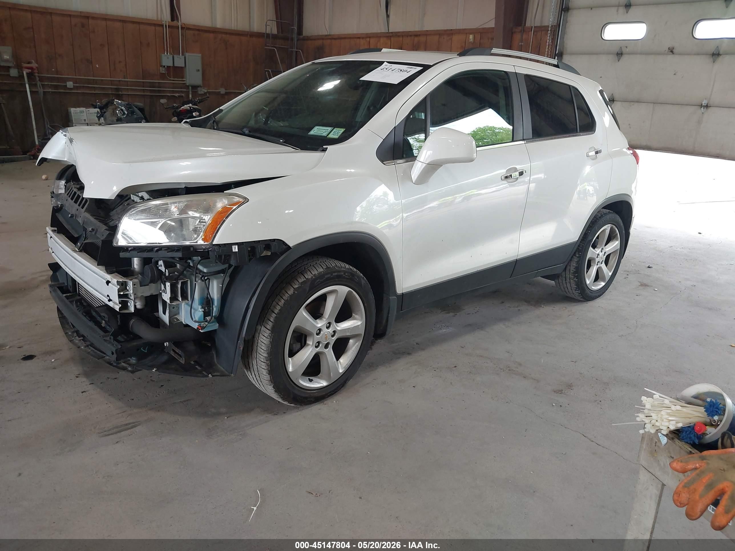 2015 Chevrolet Trax Ltz White vin: KL7CJNSB1FB088914