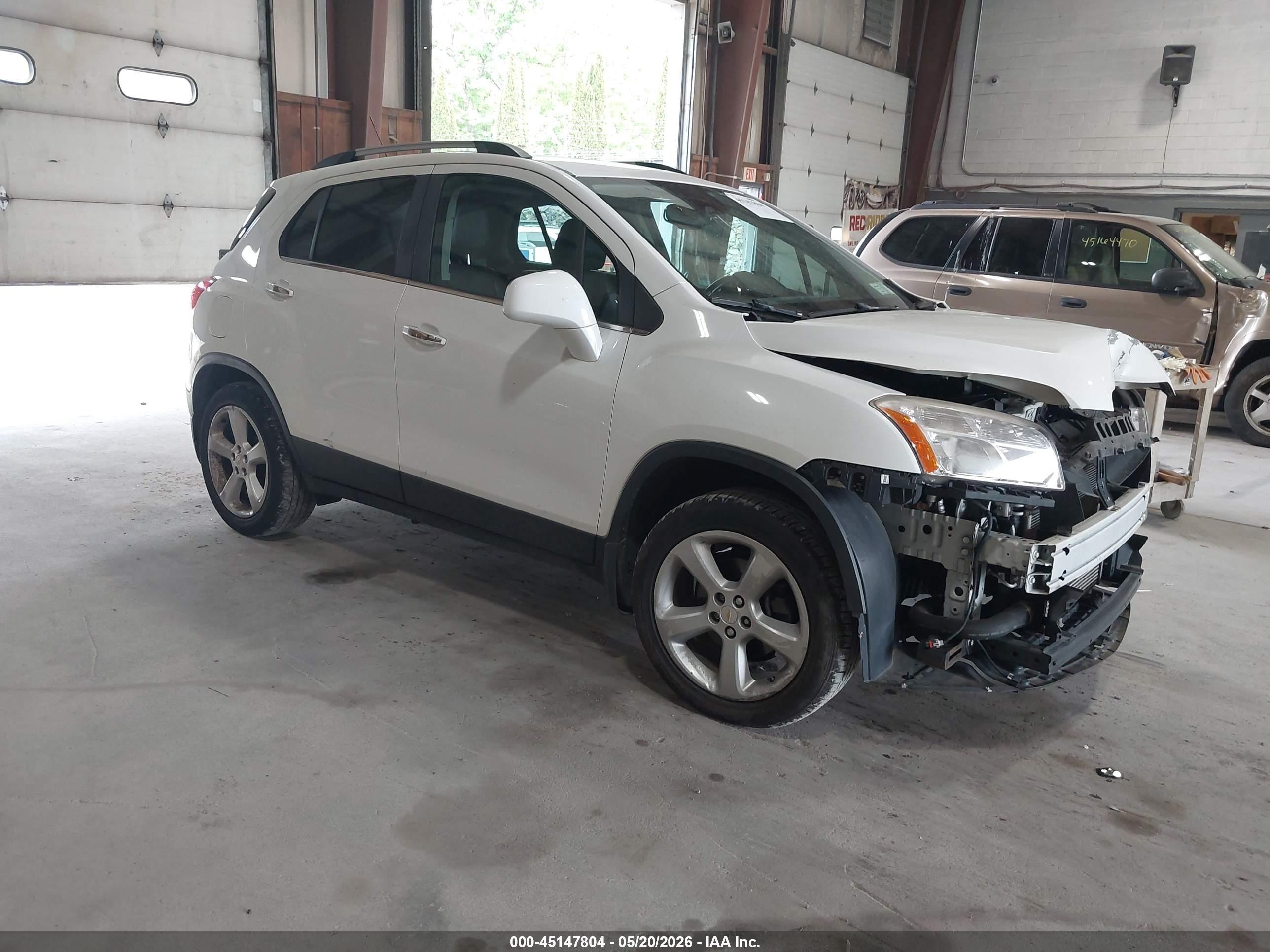 2015 Chevrolet Trax Ltz White vin: KL7CJNSB1FB088914