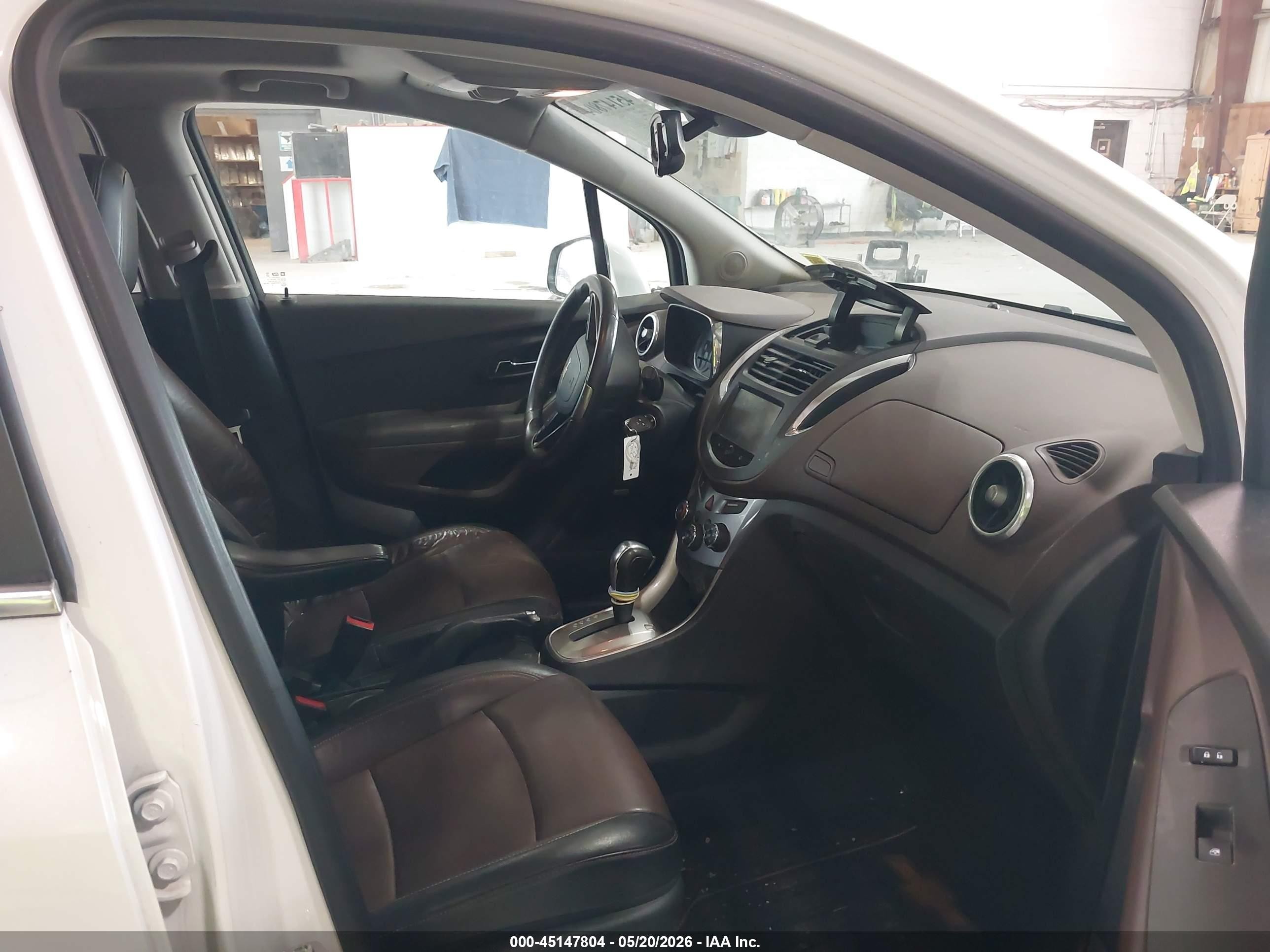 2015 Chevrolet Trax Ltz White vin: KL7CJNSB1FB088914