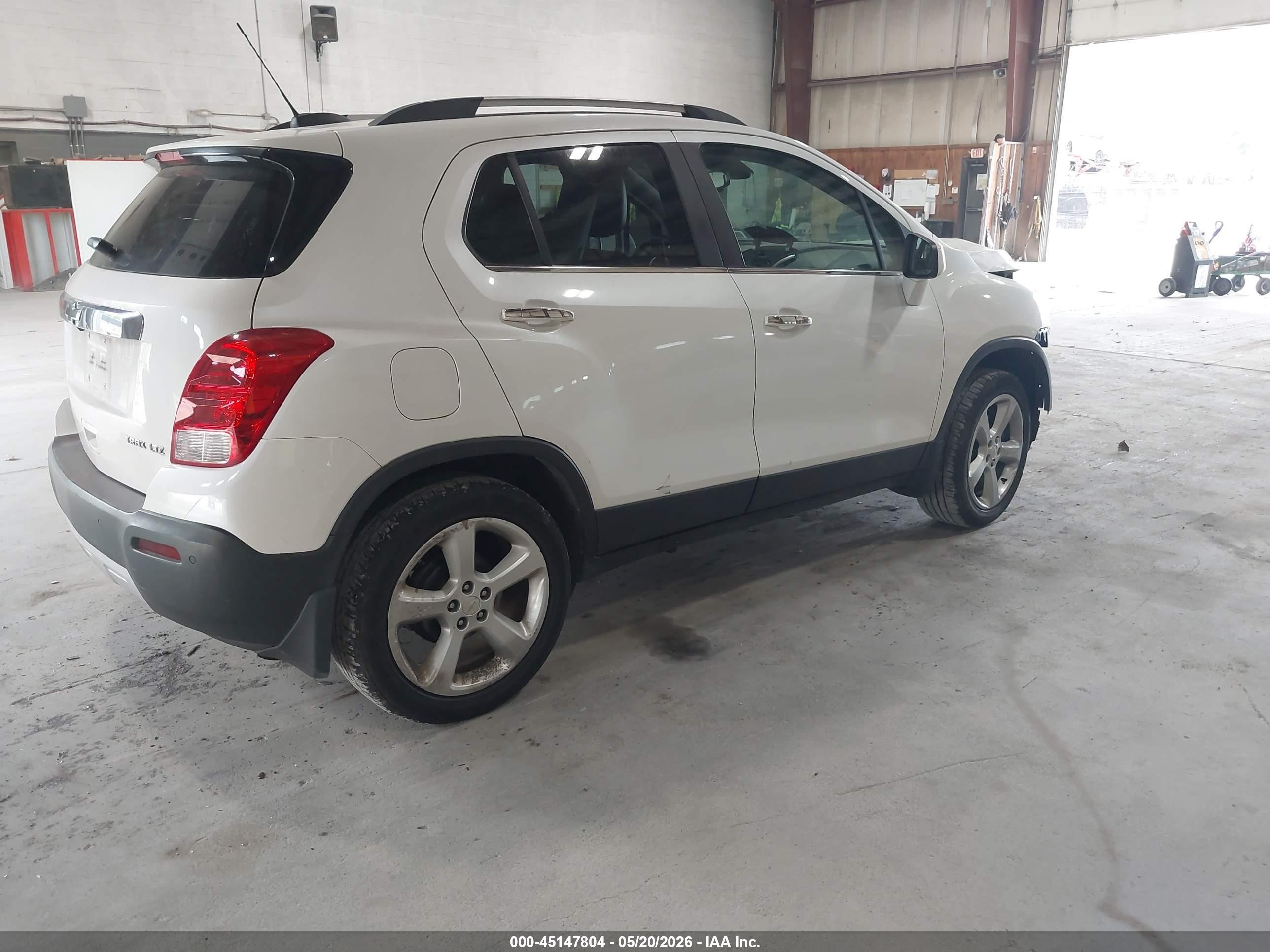 2015 Chevrolet Trax Ltz White vin: KL7CJNSB1FB088914