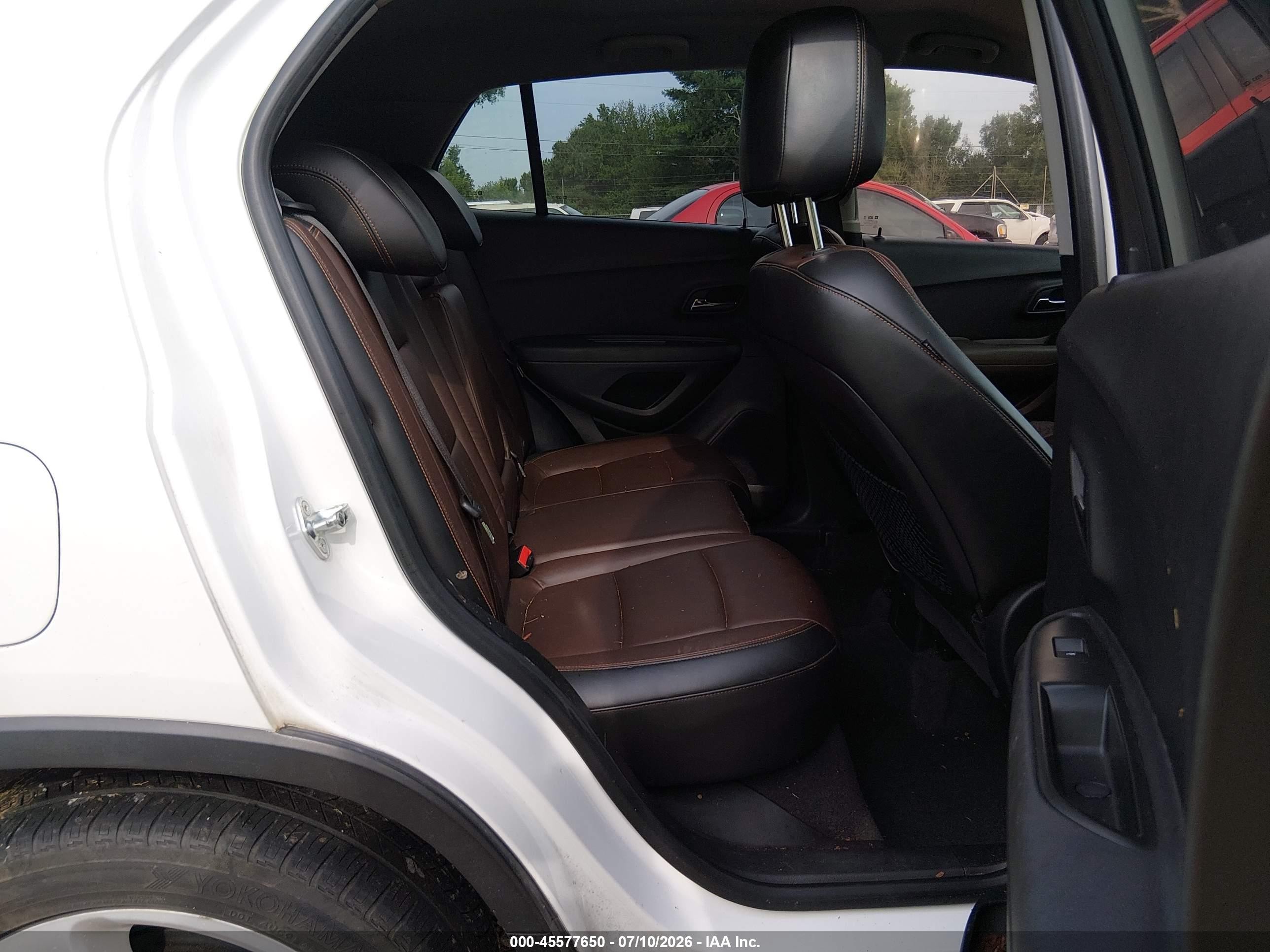 2015 Chevrolet Trax Ltz White vin: KL7CJNSB1FB199270