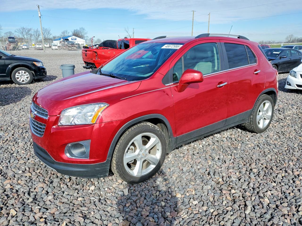 2015 Chevrolet Trax Ltz Красный vin: KL7CJNSB2FB077386