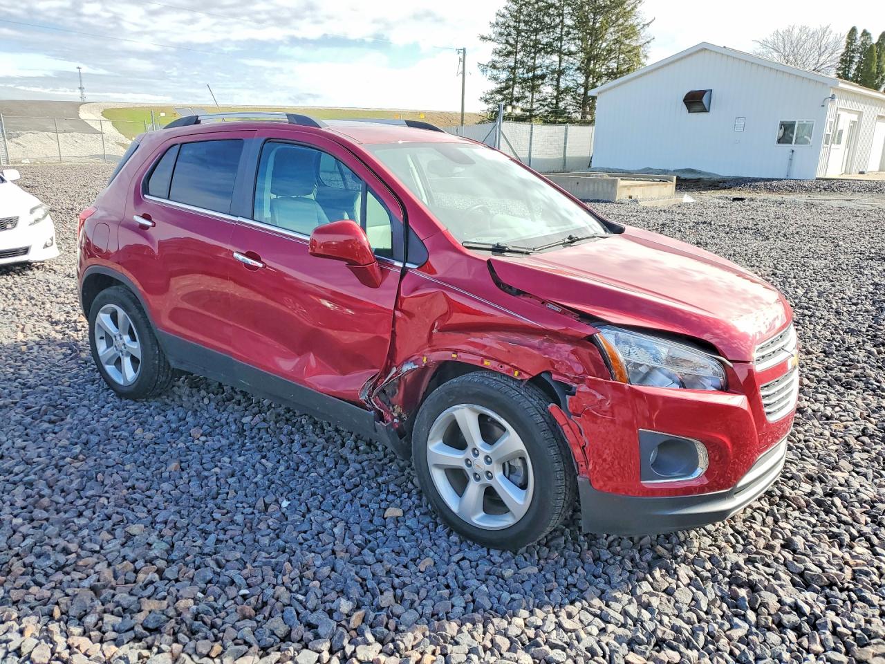 2015 Chevrolet Trax Ltz Red vin: KL7CJNSB2FB077386