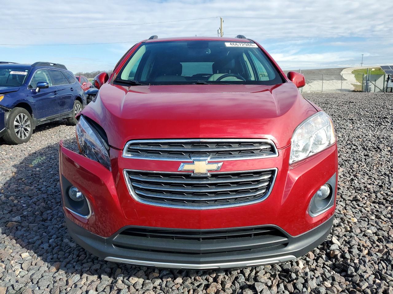2015 Chevrolet Trax Ltz Red vin: KL7CJNSB2FB077386