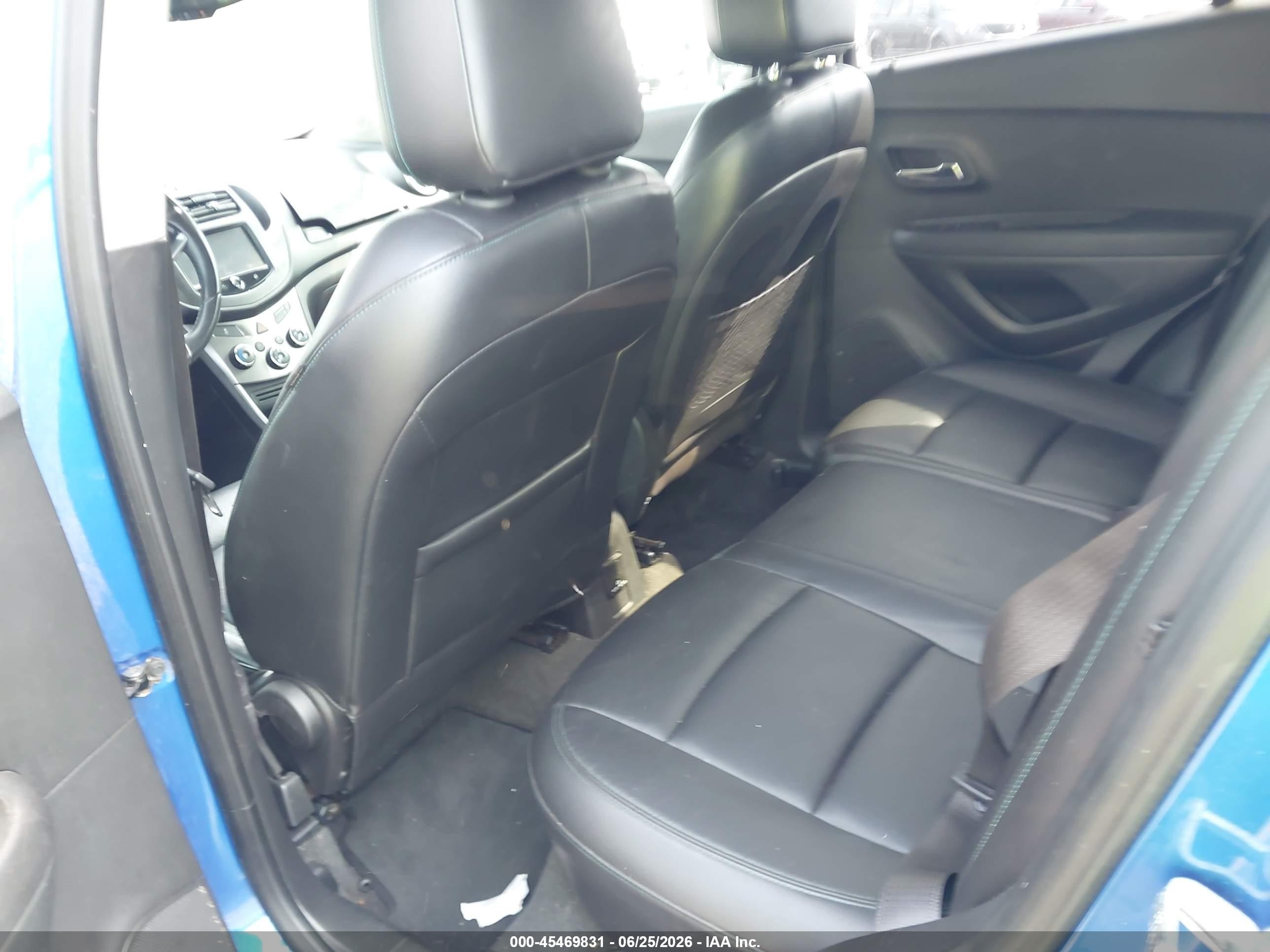 2015 Chevrolet Trax Ltz Blue vin: KL7CJNSB3FB259890