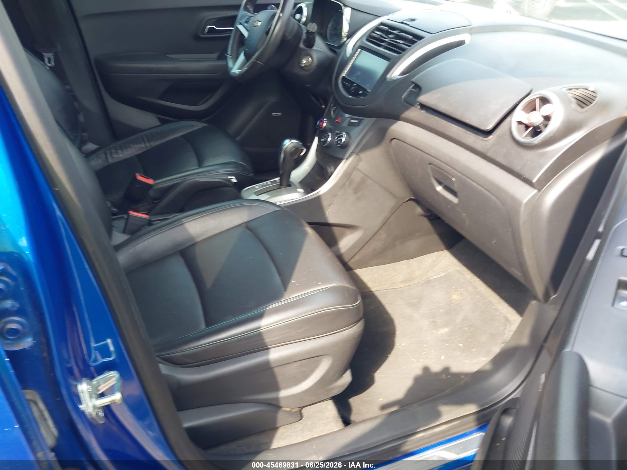 2015 Chevrolet Trax Ltz Blue vin: KL7CJNSB3FB259890