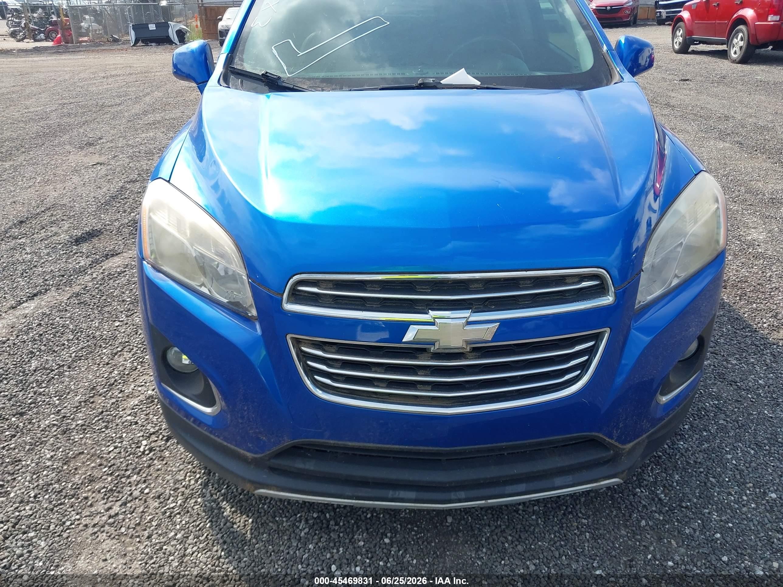 2015 Chevrolet Trax Ltz Blue vin: KL7CJNSB3FB259890