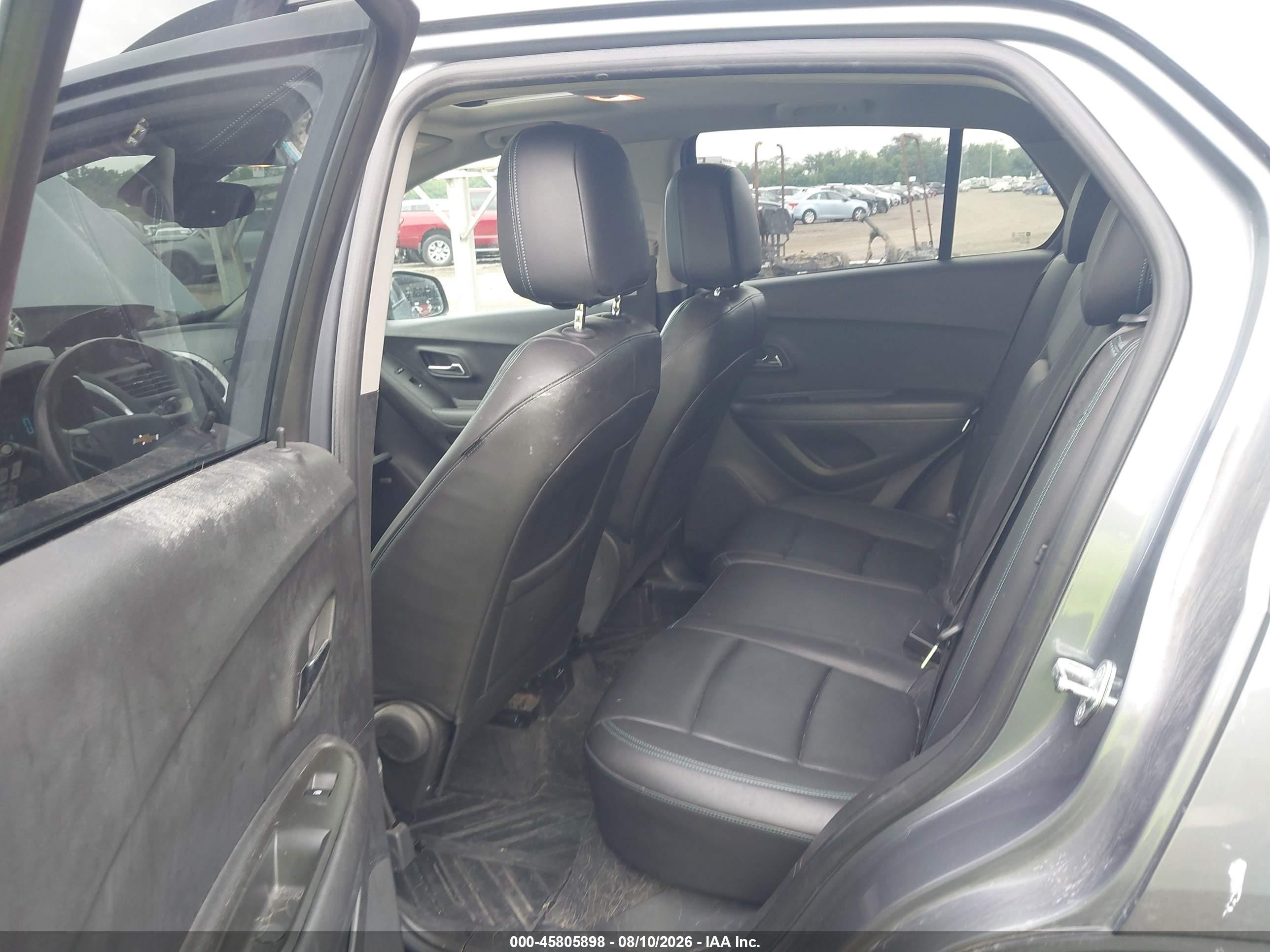 2015 Chevrolet Trax Ltz Серый vin: KL7CJNSB4FB166540