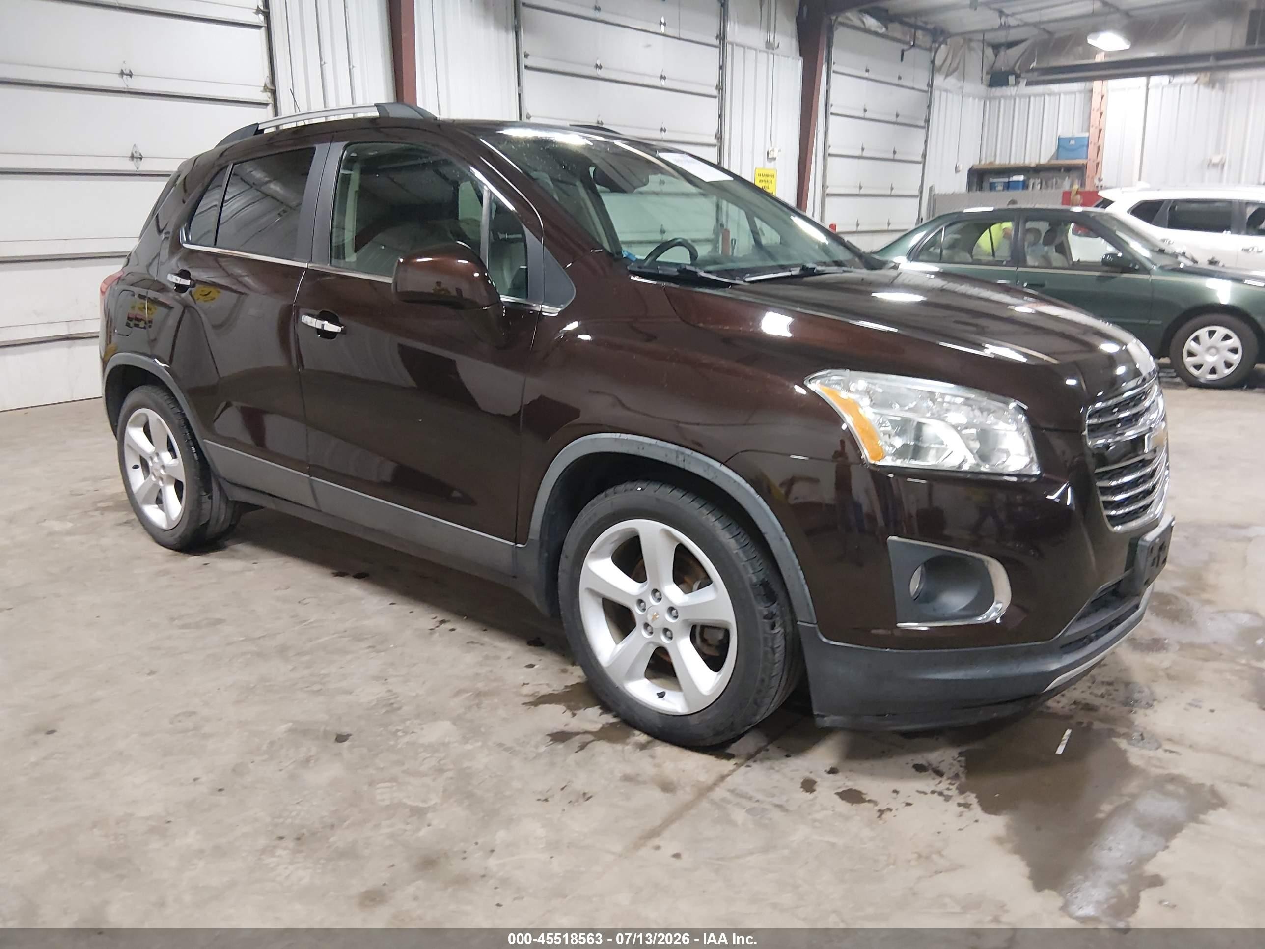2015 Chevrolet Trax Ltz Maroon vin: KL7CJNSB4FB211038
