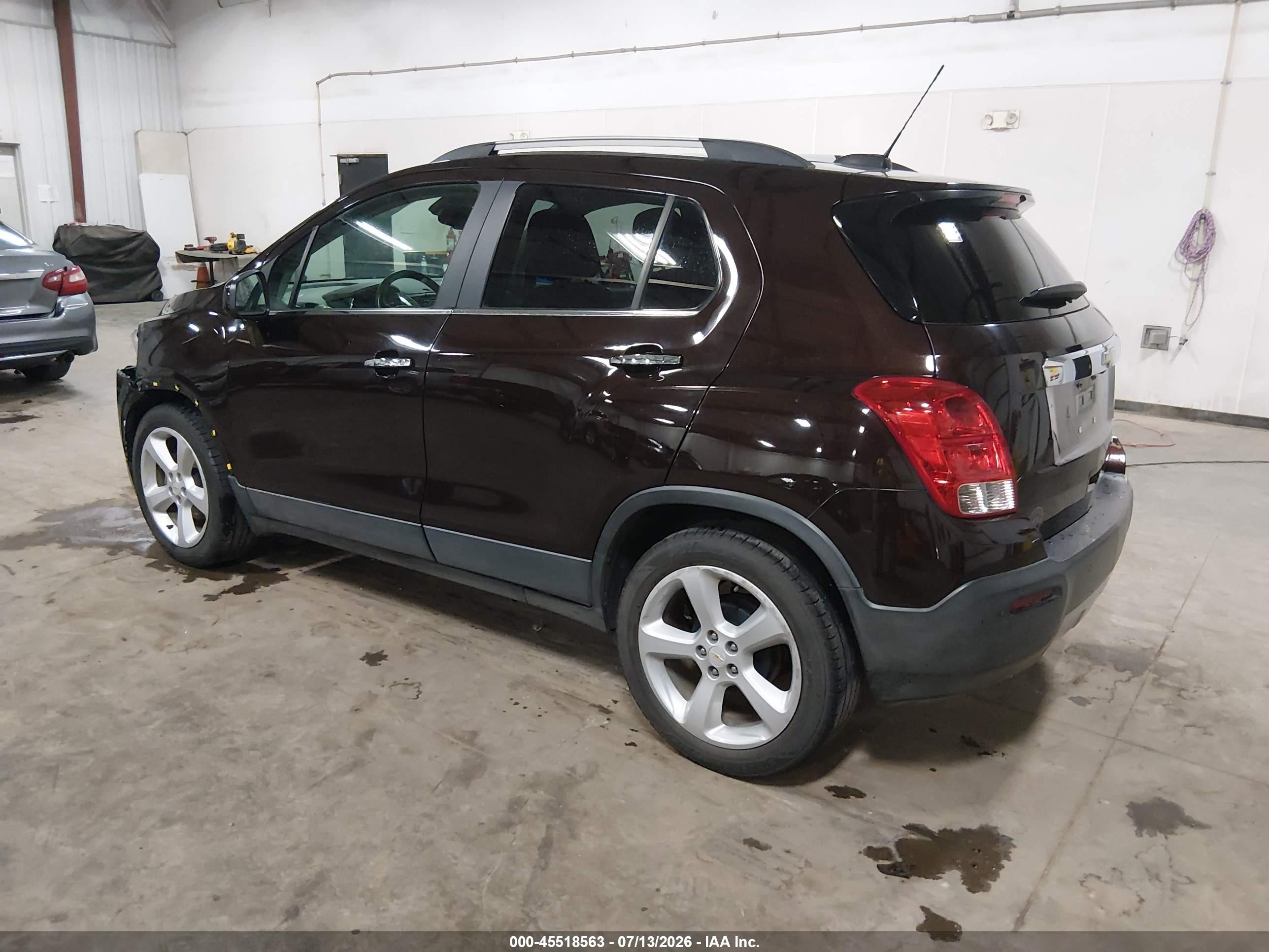 2015 Chevrolet Trax Ltz Maroon vin: KL7CJNSB4FB211038