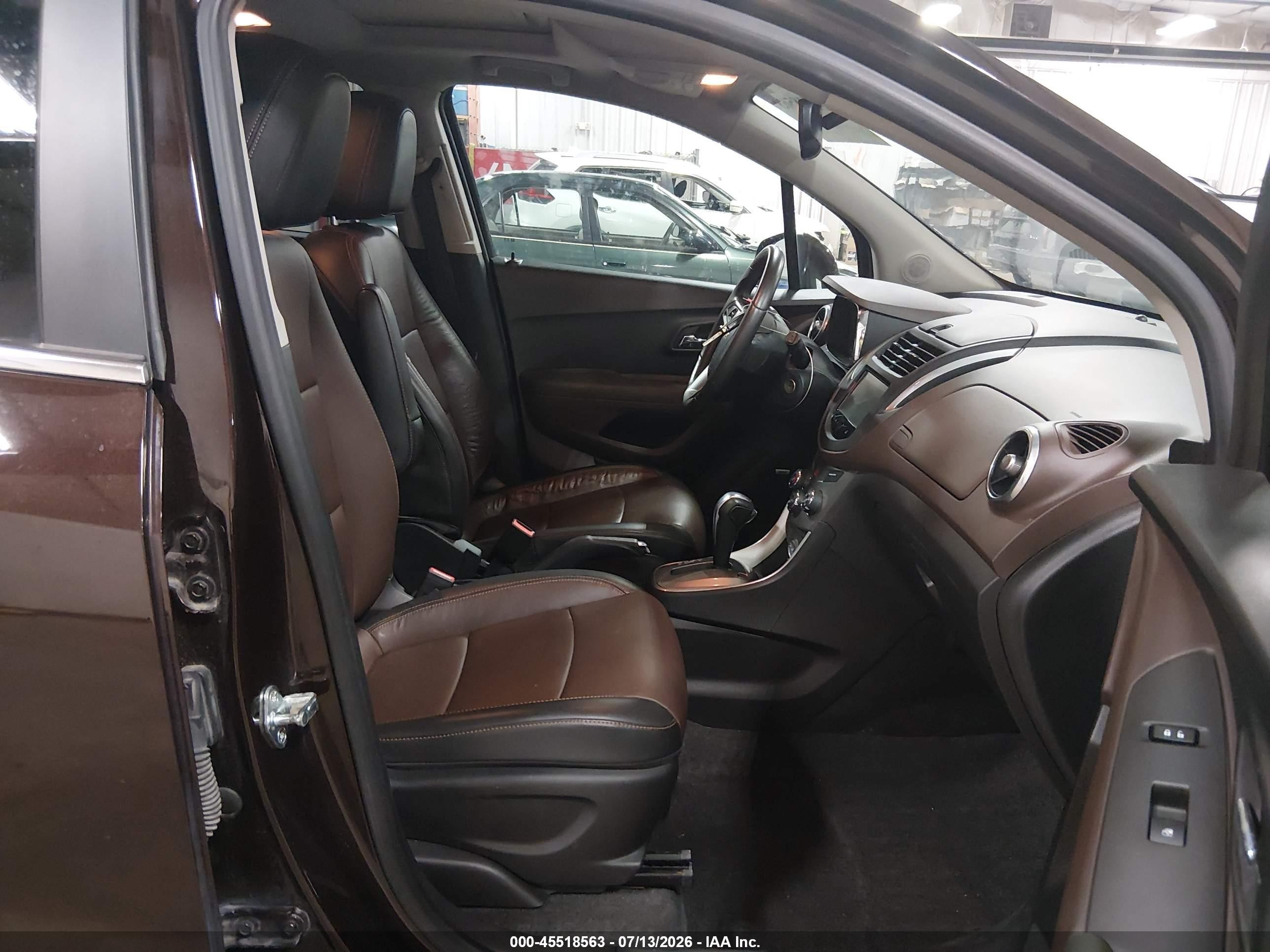 2015 Chevrolet Trax Ltz Maroon vin: KL7CJNSB4FB211038