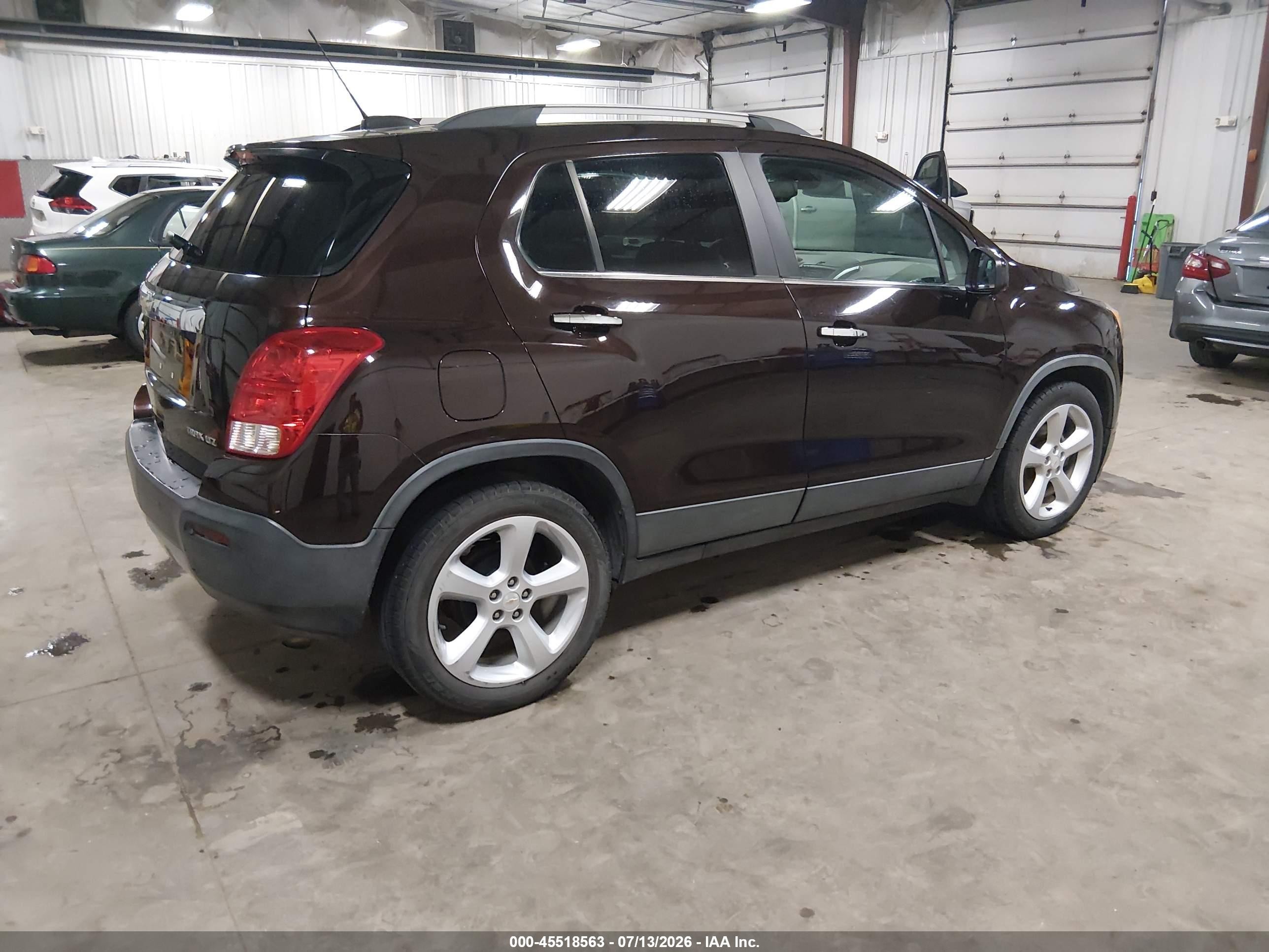 2015 Chevrolet Trax Ltz Maroon vin: KL7CJNSB4FB211038