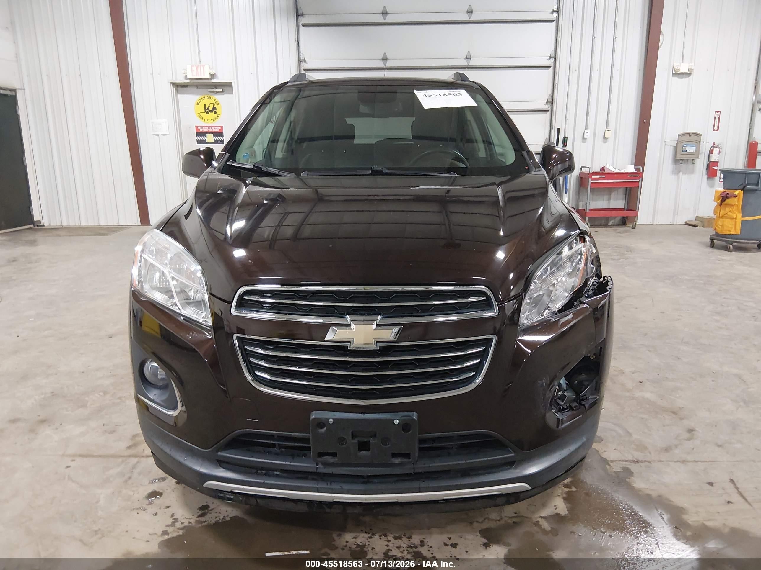 2015 Chevrolet Trax Ltz Maroon vin: KL7CJNSB4FB211038