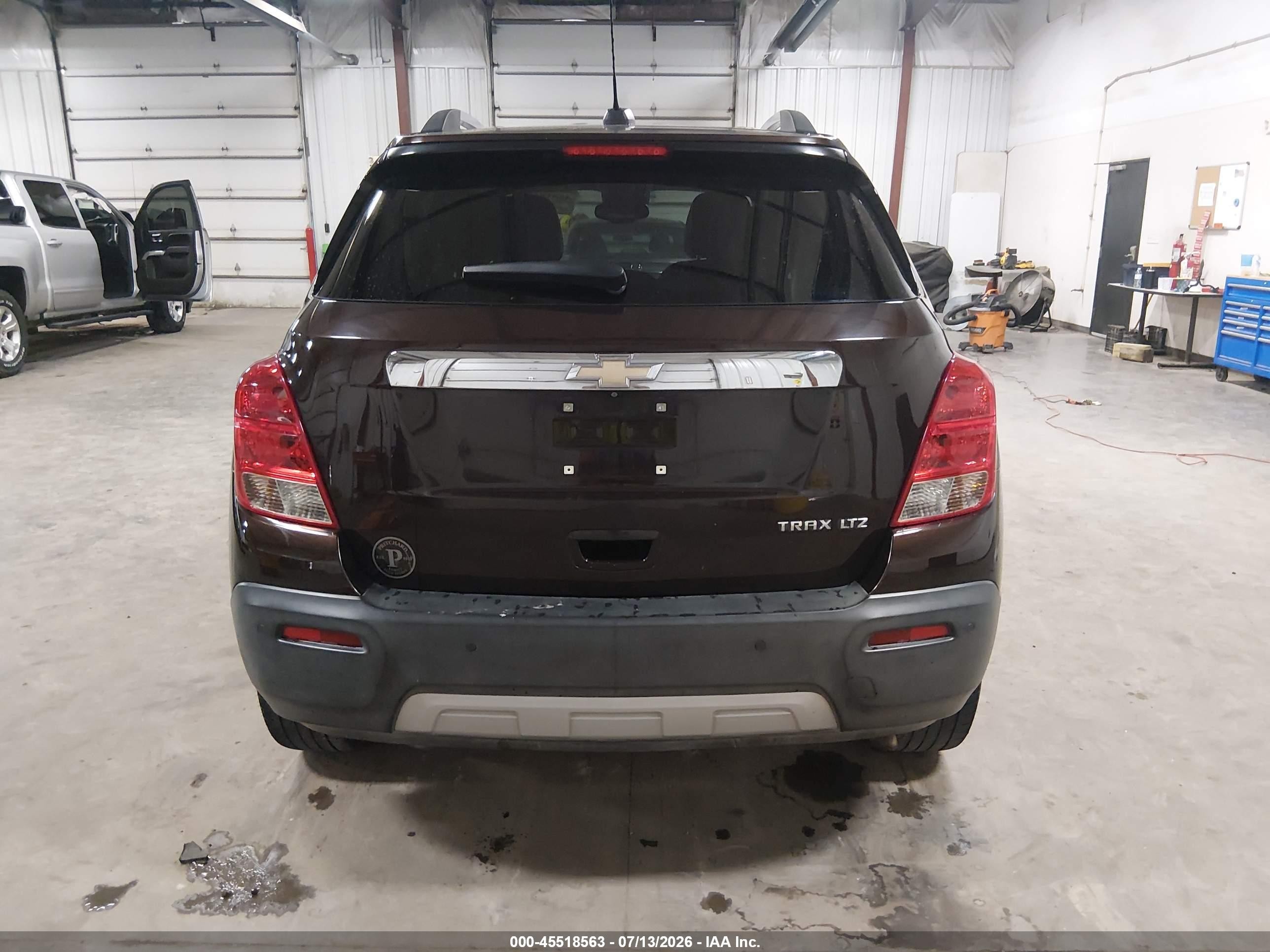2015 Chevrolet Trax Ltz Maroon vin: KL7CJNSB4FB211038