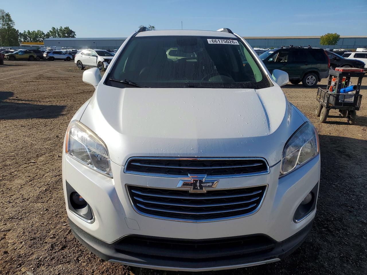 2015 Chevrolet Trax Ltz White vin: KL7CJNSB4FB257811